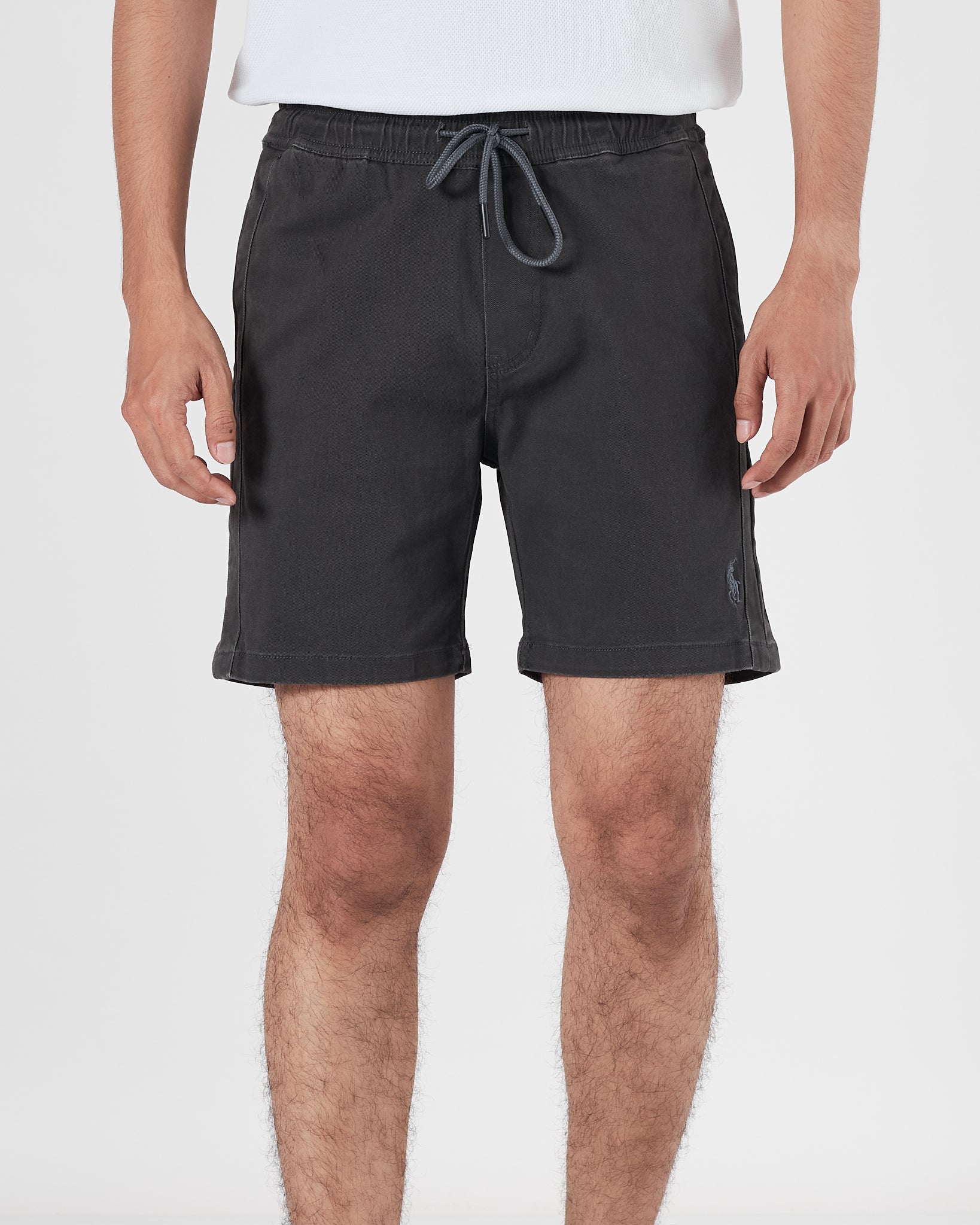 RL Above Knee Men Dark Grey Short Pants 17.50