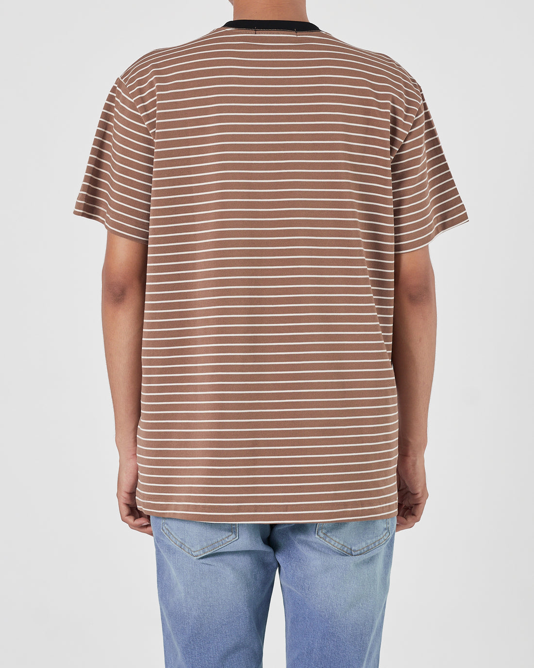 ARM AX Men Sriped Brown T-Shirt 14.90