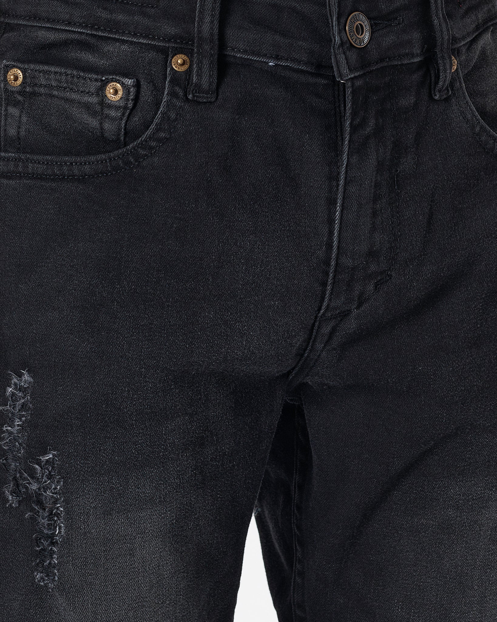 TH Distressed Men Charcoal Slim Fit Jeans 24.90