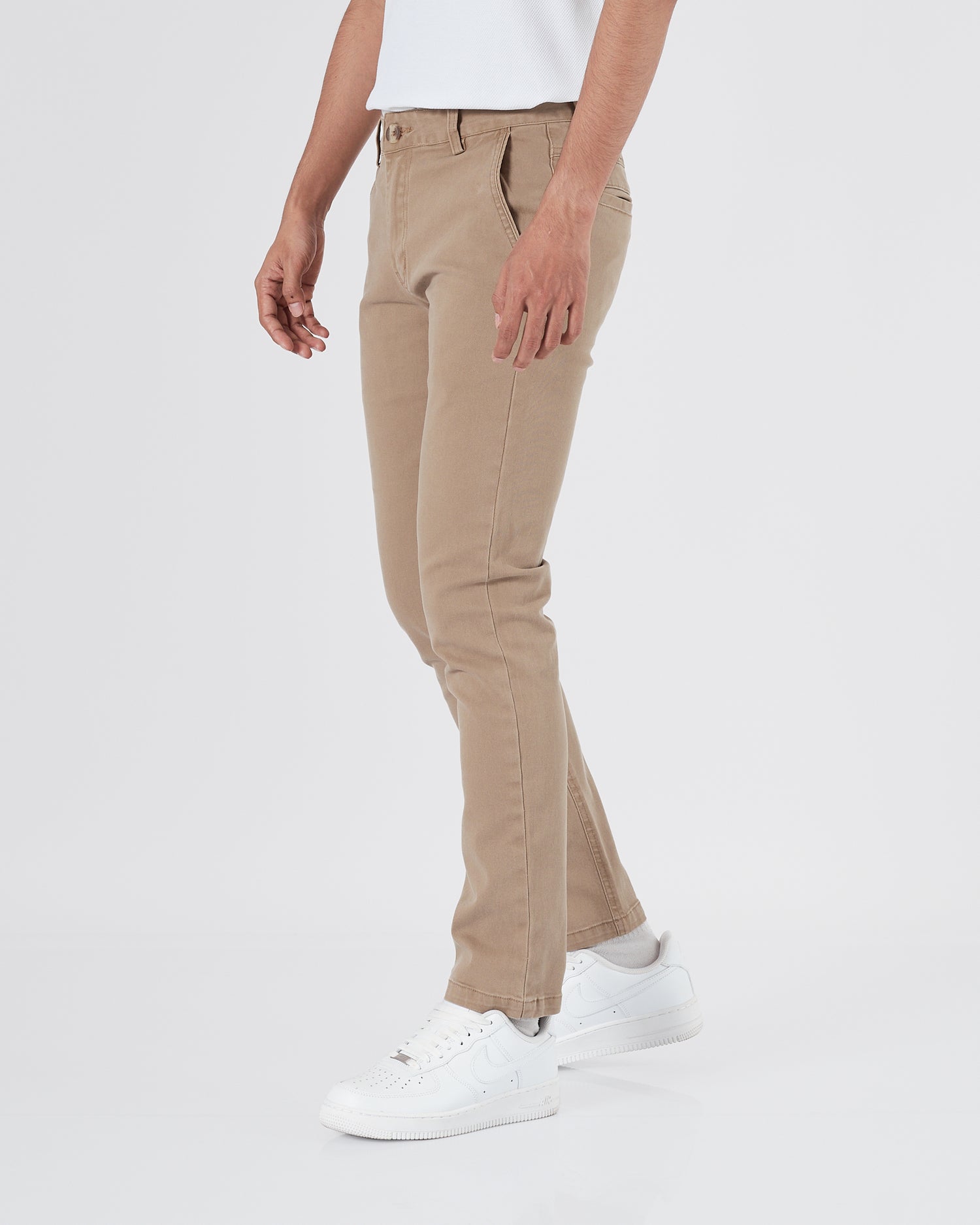 HUG Straight Fit Men Ceam Khaki Pants 25.90