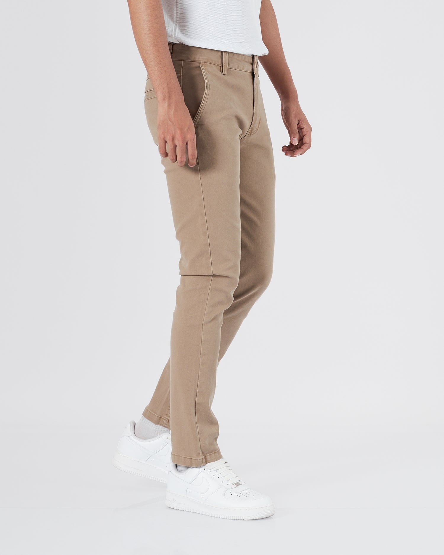 HUG Straight Fit Men Ceam Khaki Pants 25.90