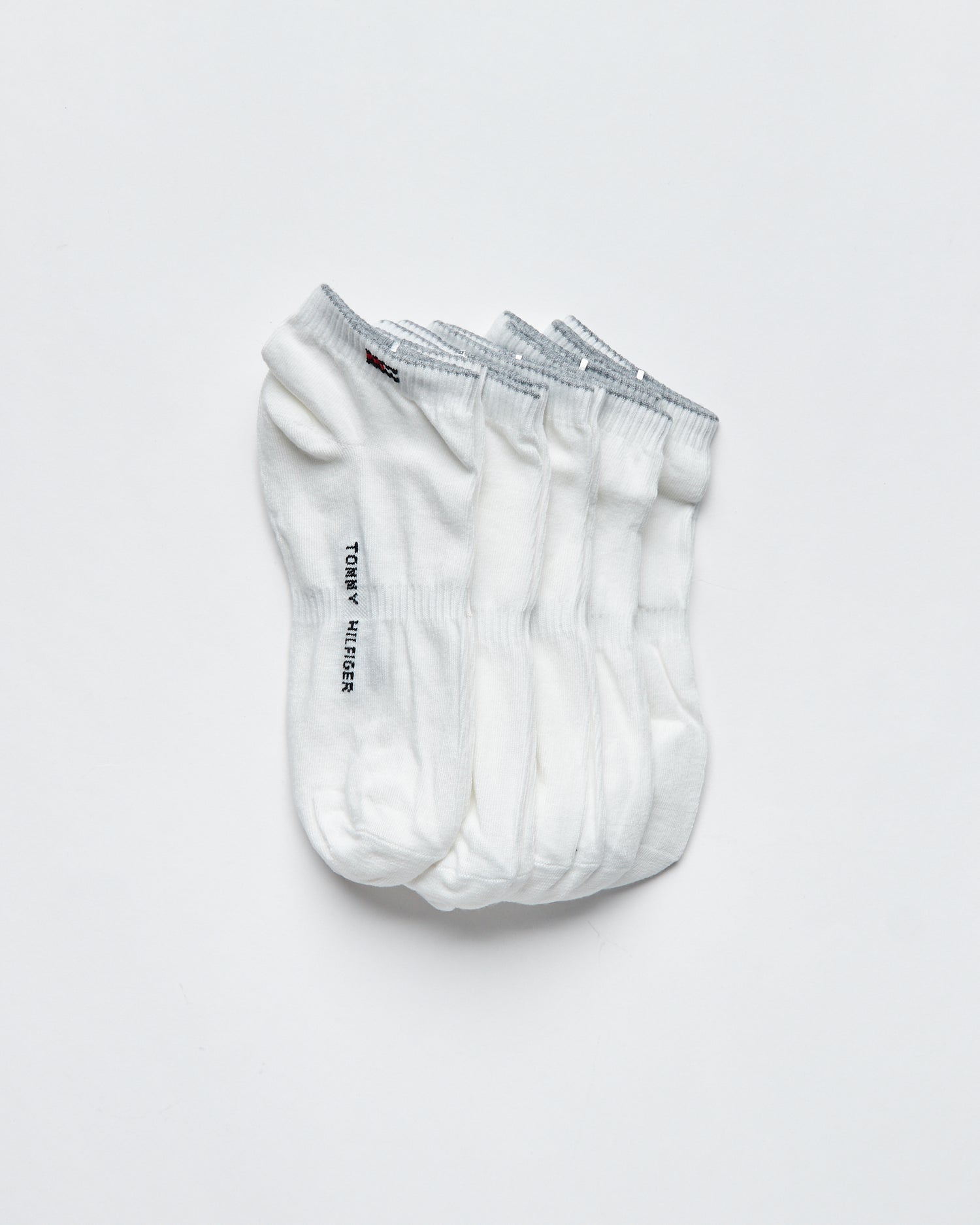 TH White 5 Pairs Low Cut Socks 10.90