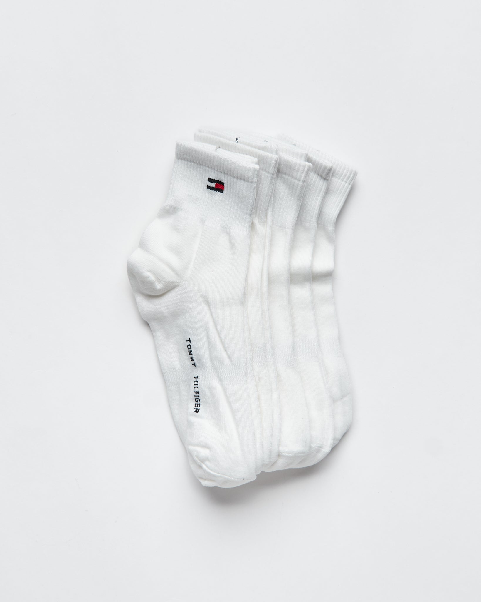 TH White 5 Pairs Quarter Socks 11.90