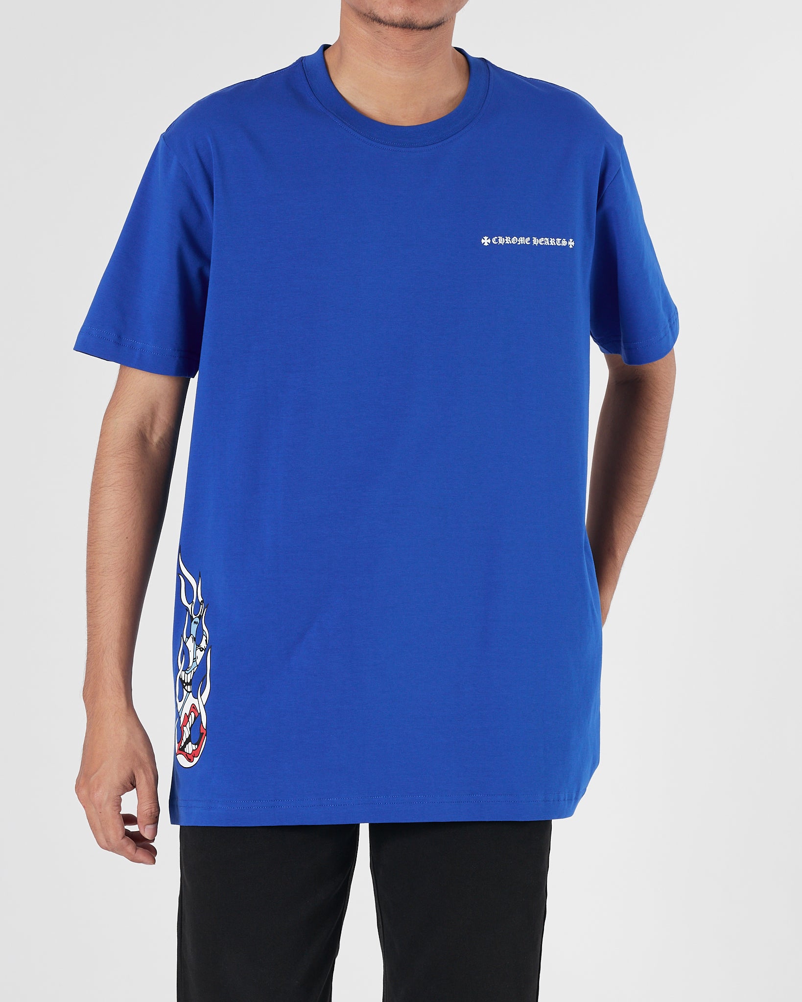 CH Space Logo Printed Men Blue T-Shirt 15.90