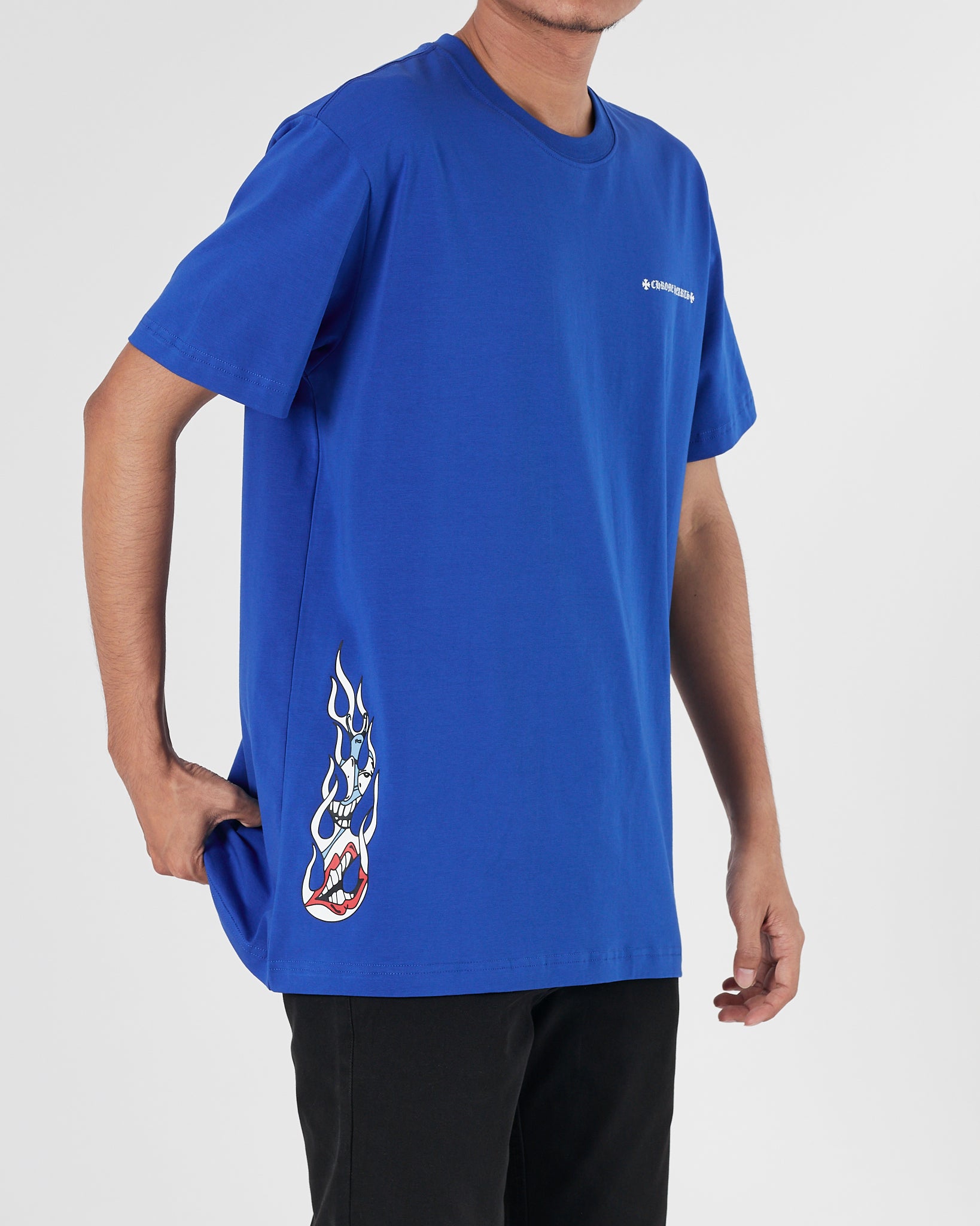 CH Space Logo Printed Men Blue T-Shirt 15.90