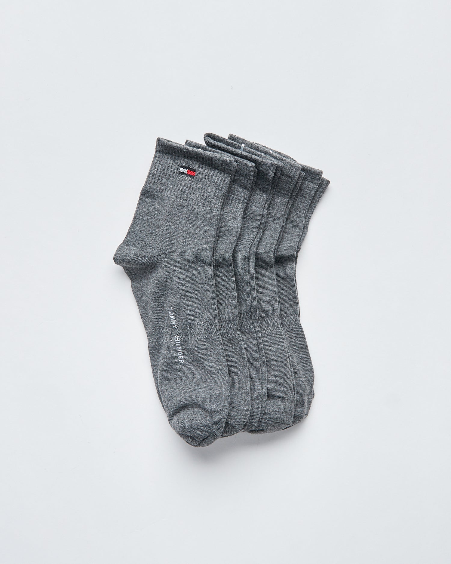 TH Dark Grey 5 Pairs Quarter Socks 11.90