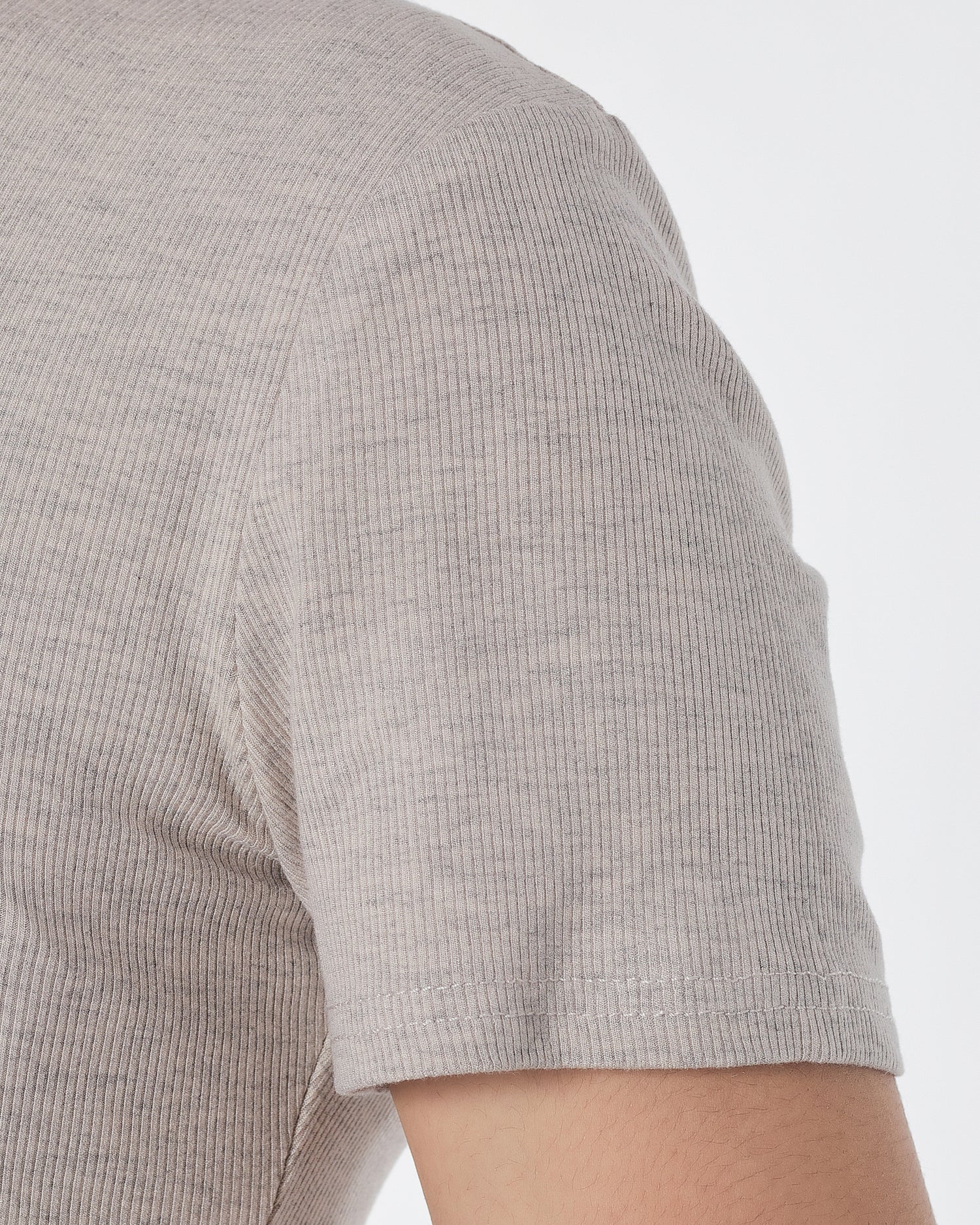 Plain Color Side String  Lady Grey T-Shirt 10.90