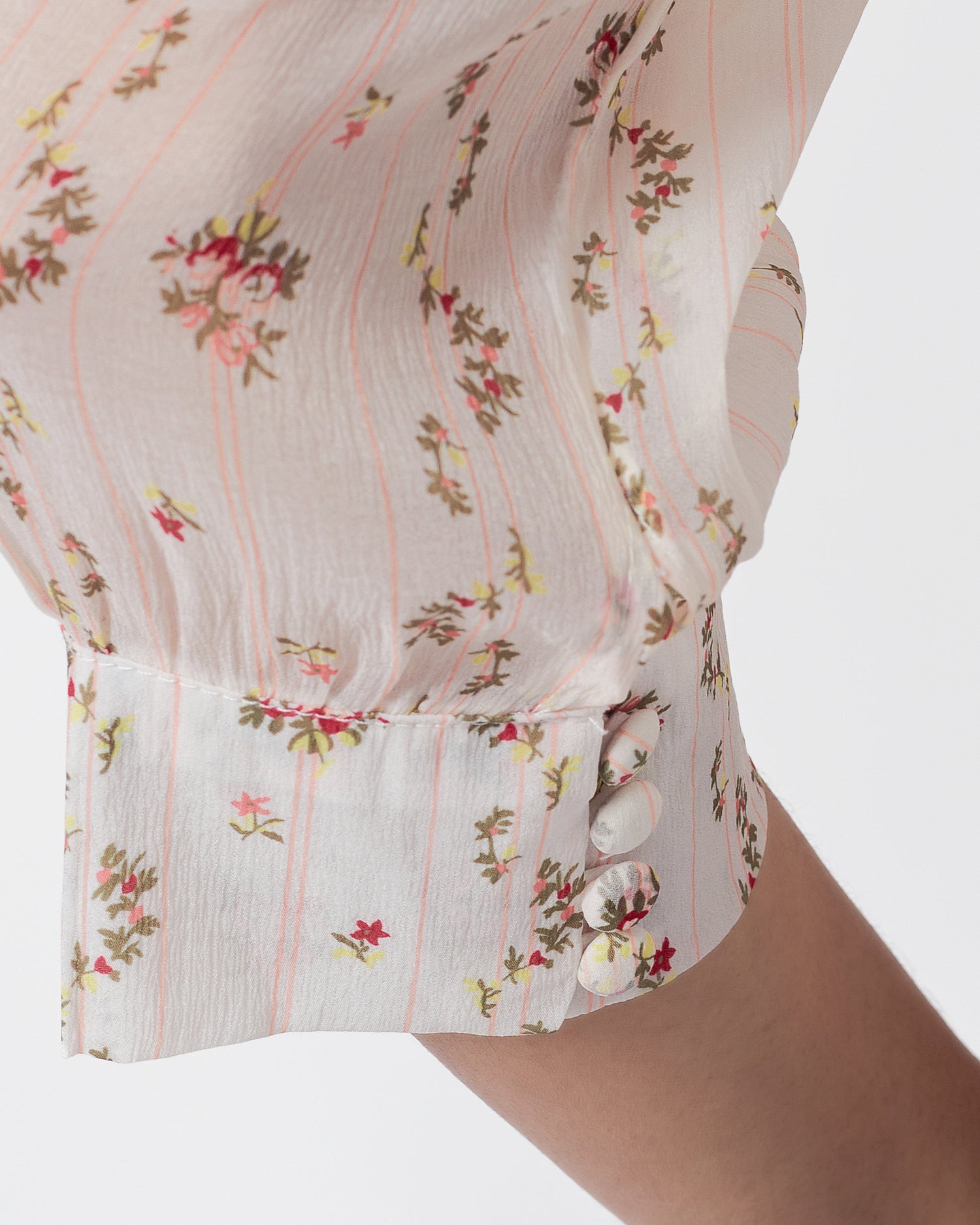 Floral Over Printed Lady Shirts Short Sleeve 14.90
