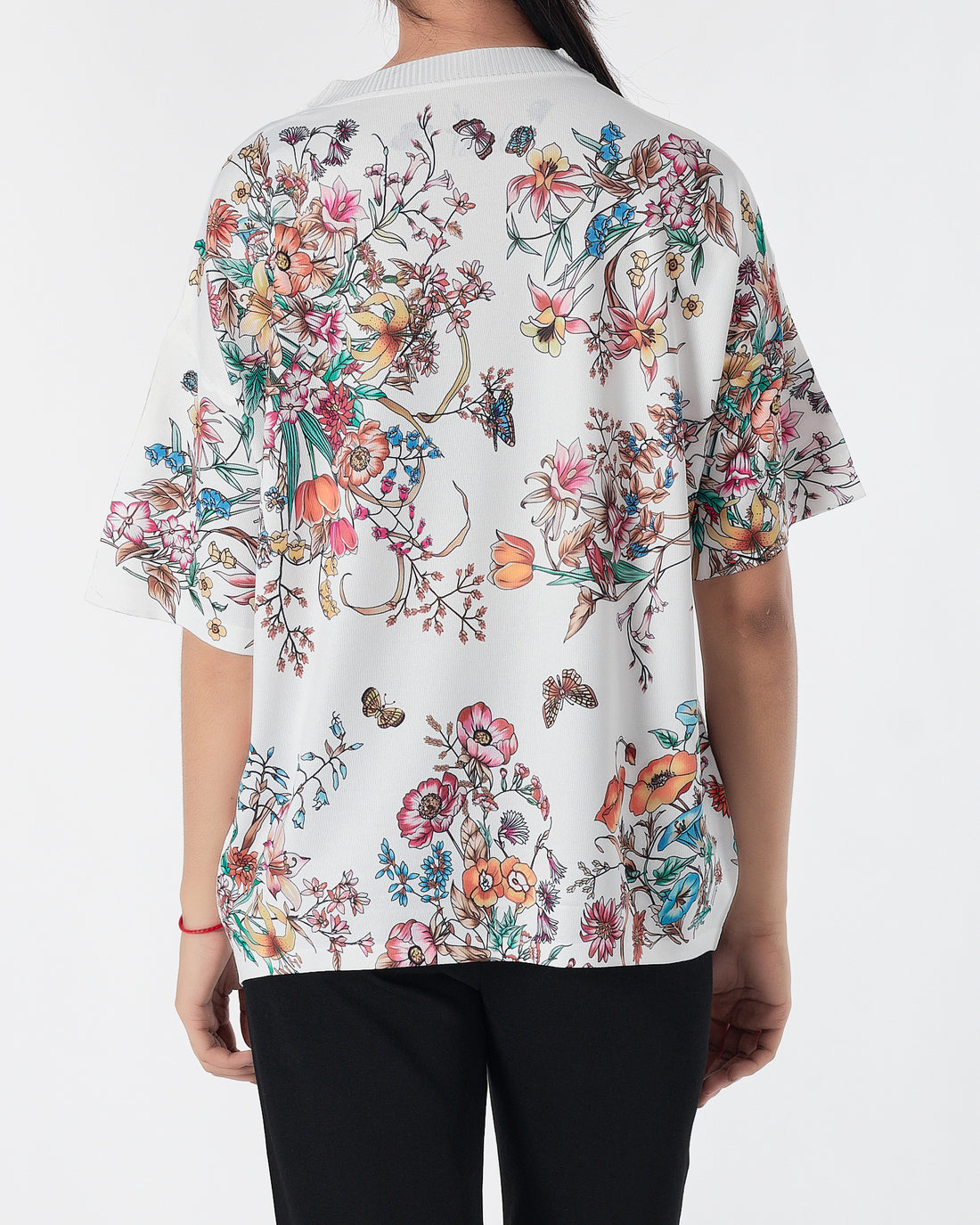 Floral Over Printed Lady Polo Shirt 15.90