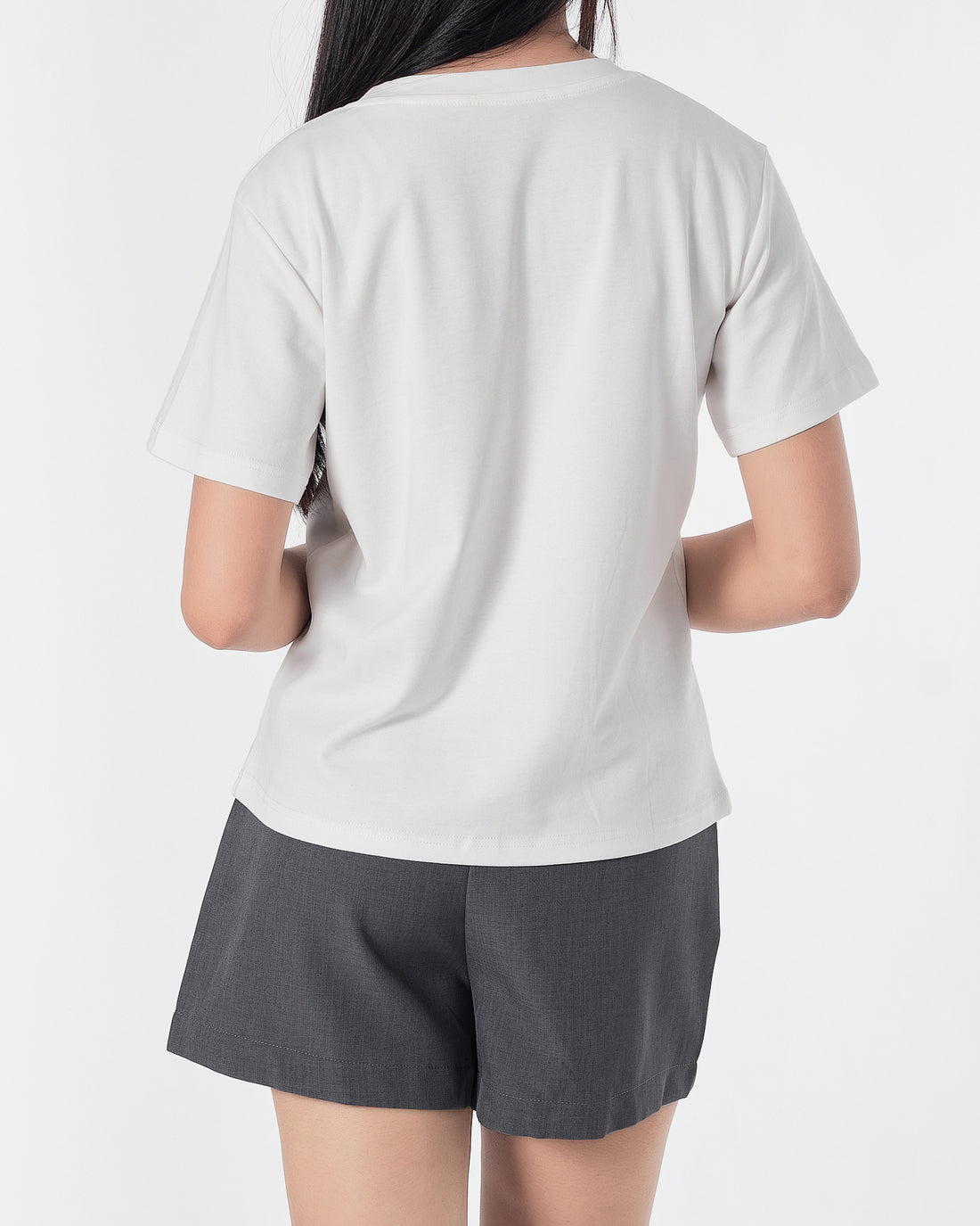 CHA COCO Rhinestone Lady White T-Shirt 29.90