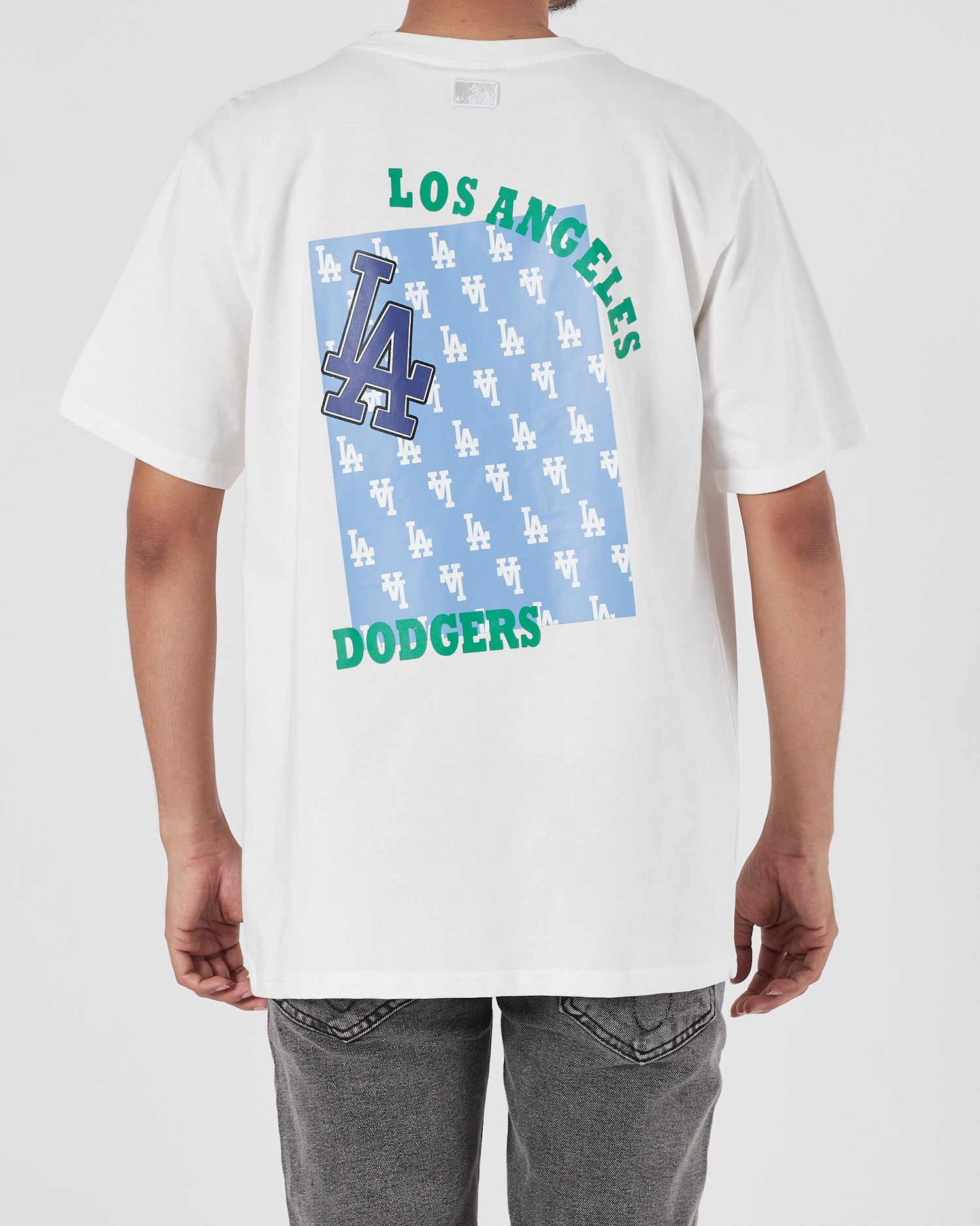 MLB LA Logo Printed Men White T-Shirt 16.90