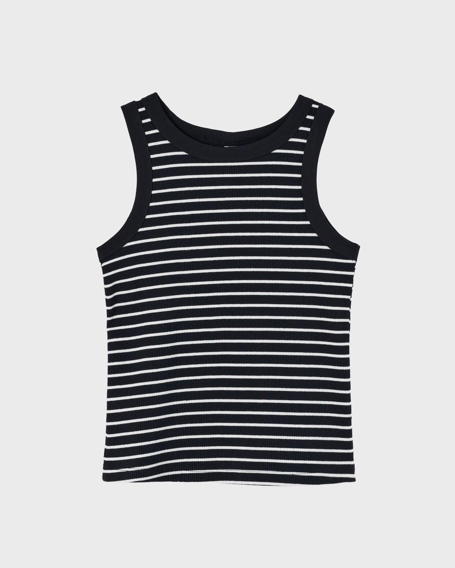 UNI Striped Lady Black Tank Top 10.90