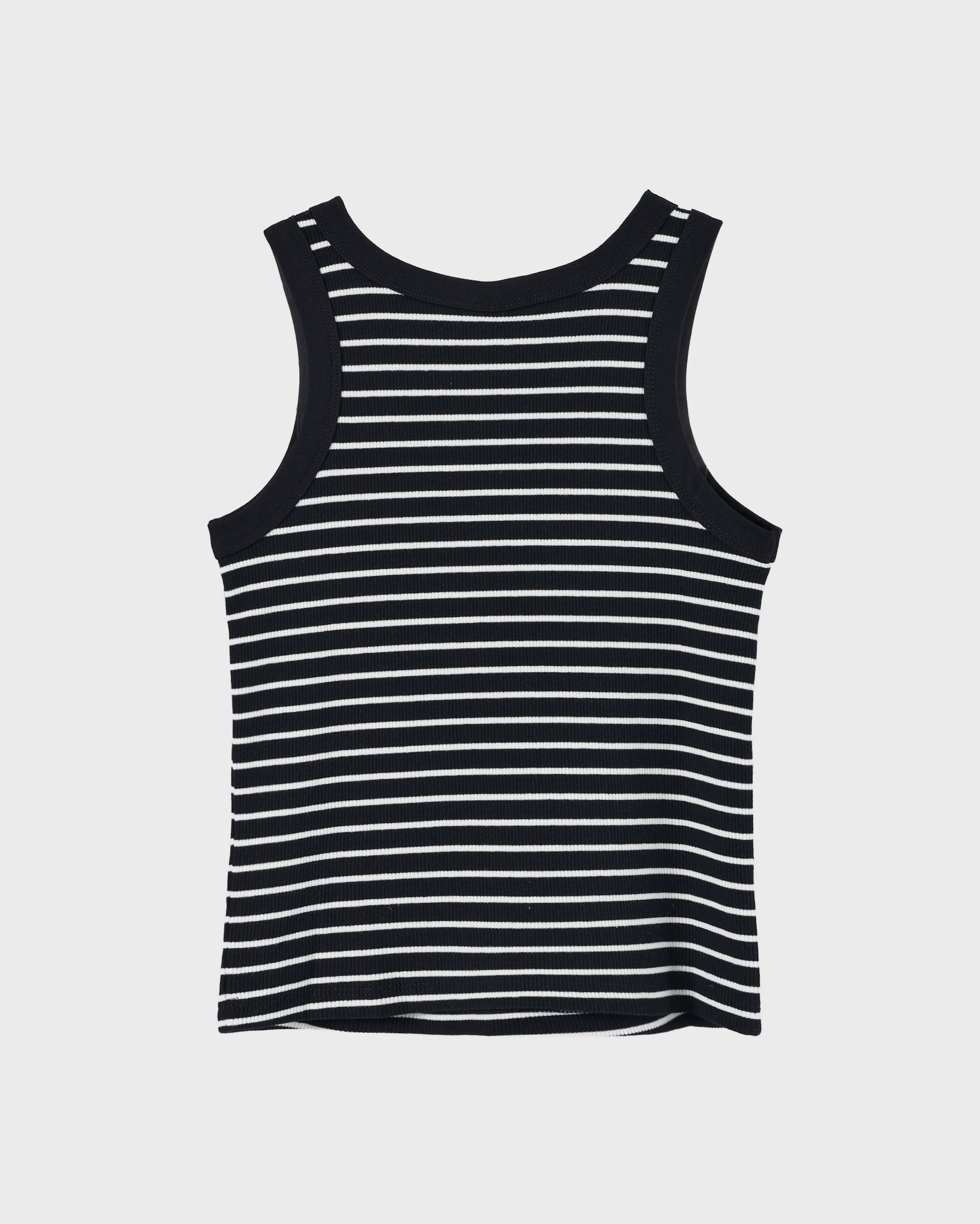 UNI Striped Lady Black Tank Top 10.90