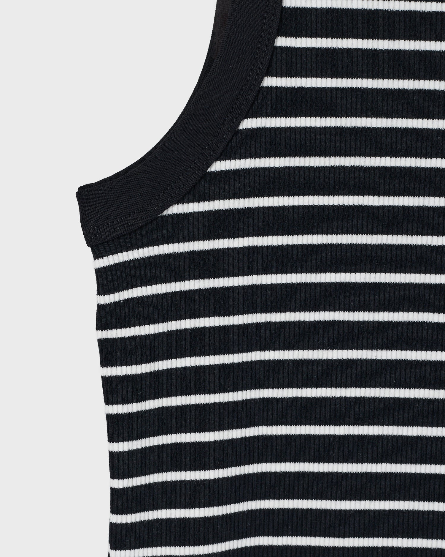 UNI Striped Lady Black Tank Top 10.90