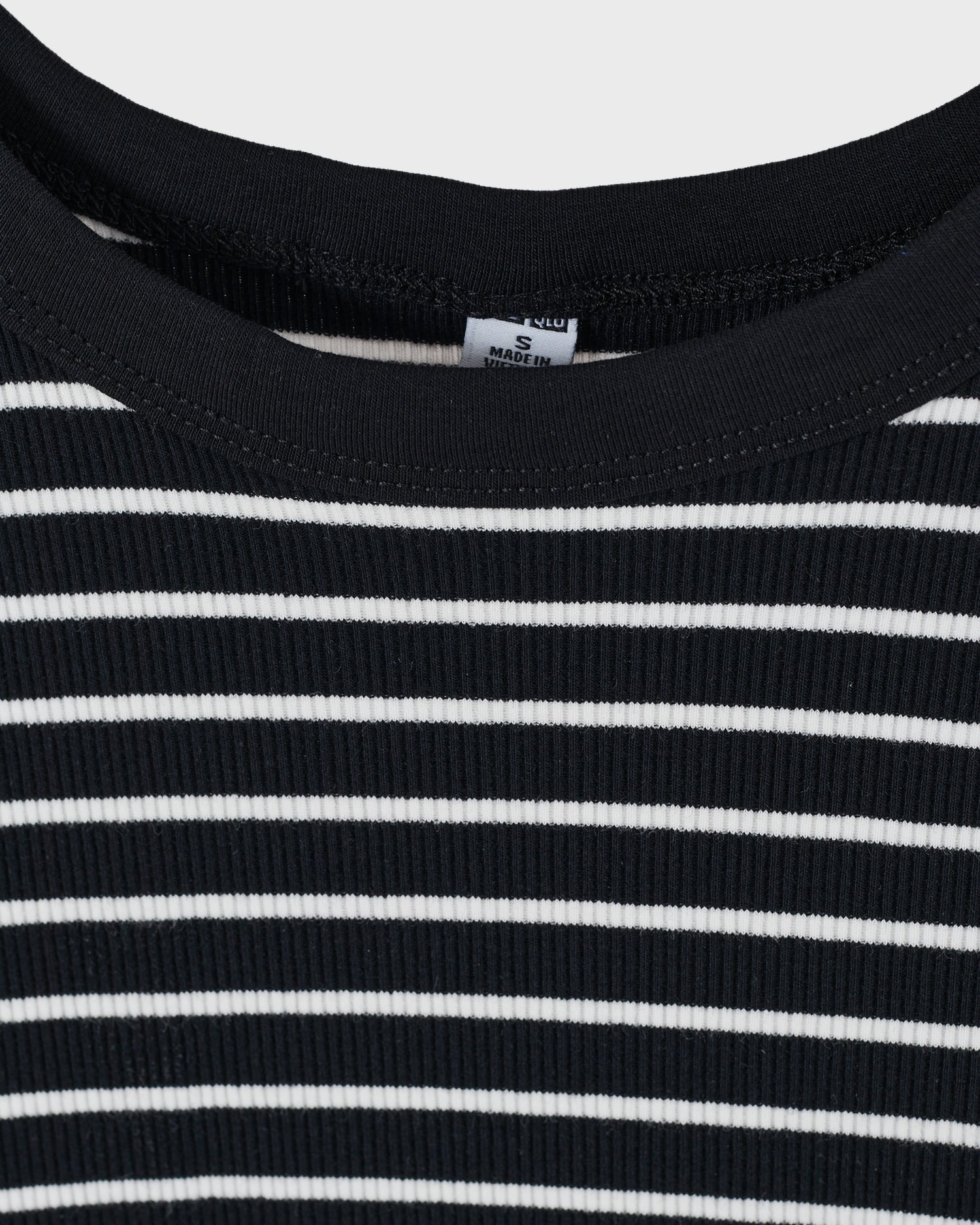 UNI Striped Lady Black Tank Top 10.90
