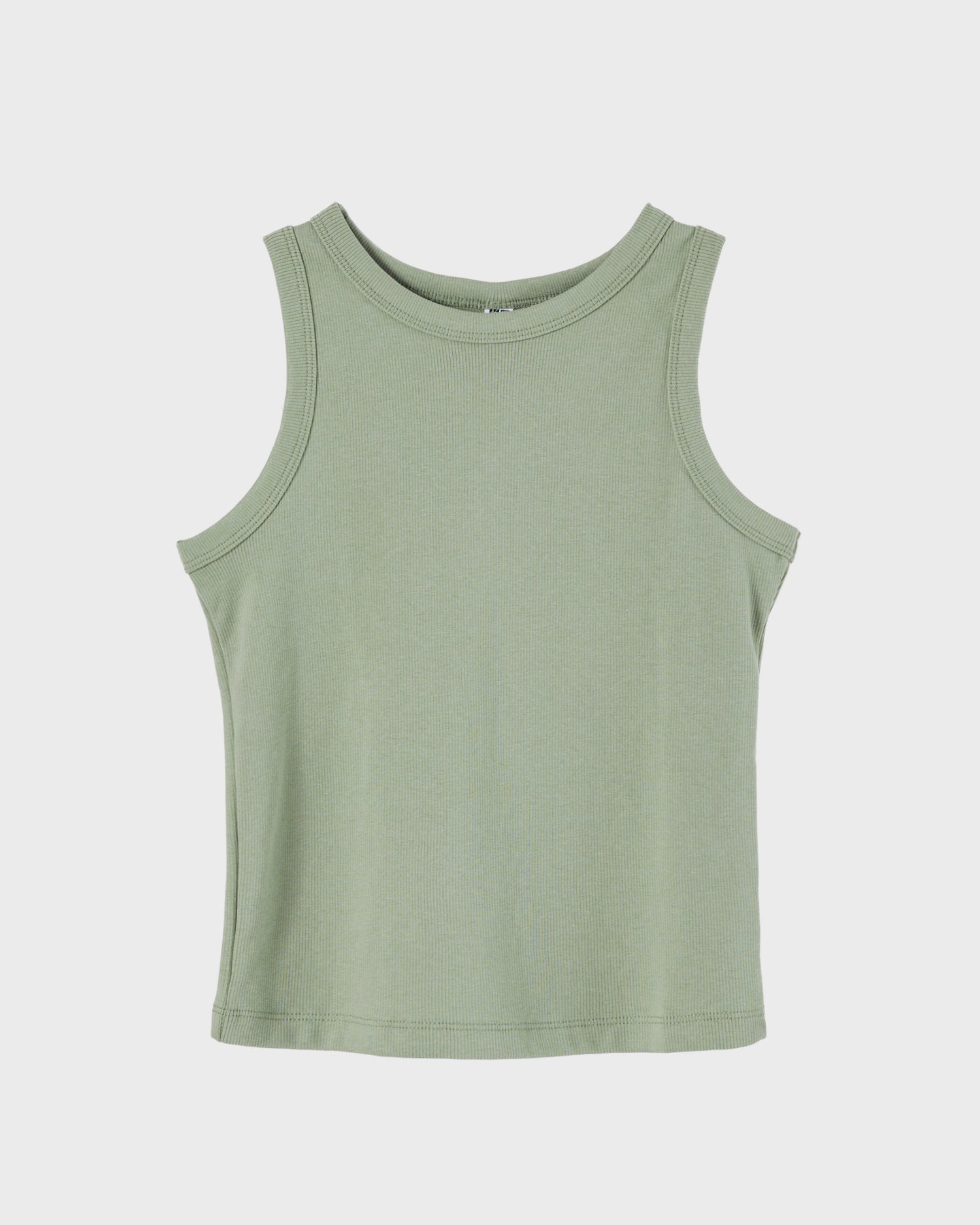 UNI Plain Color Lady Green Tank Top 10.90