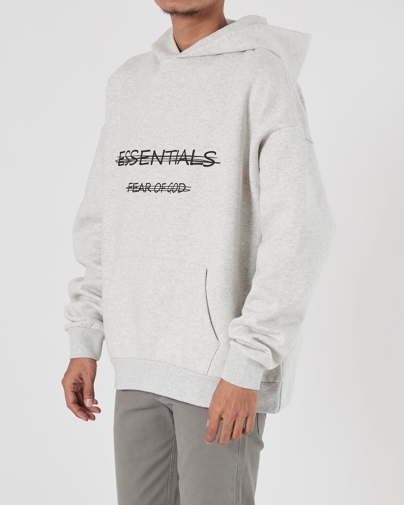 FOG Essentails Printed Men Cream Hoodie 32.90