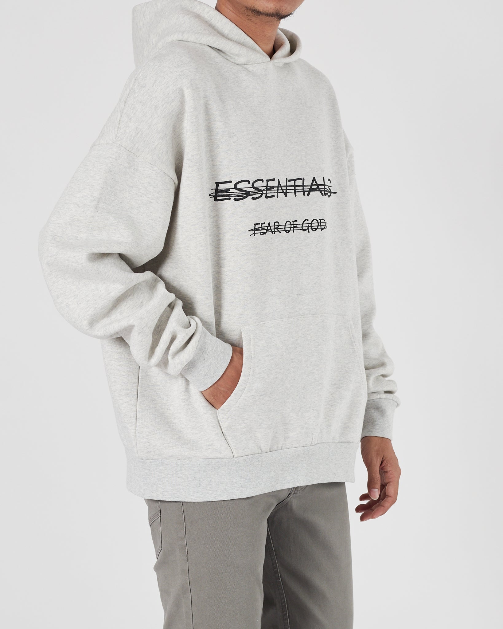 FOG Essentails Printed Men Cream Hoodie 32.90