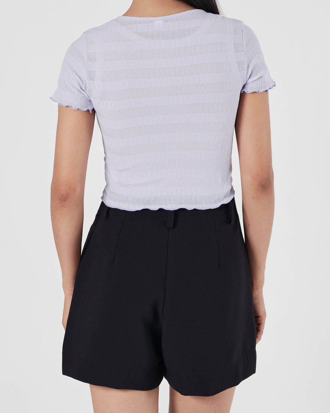 UNI Ruffle Lady Purple T-Shirt 11.90