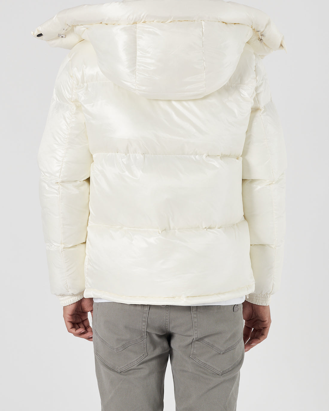 MON Puffy Men White Jacket 179