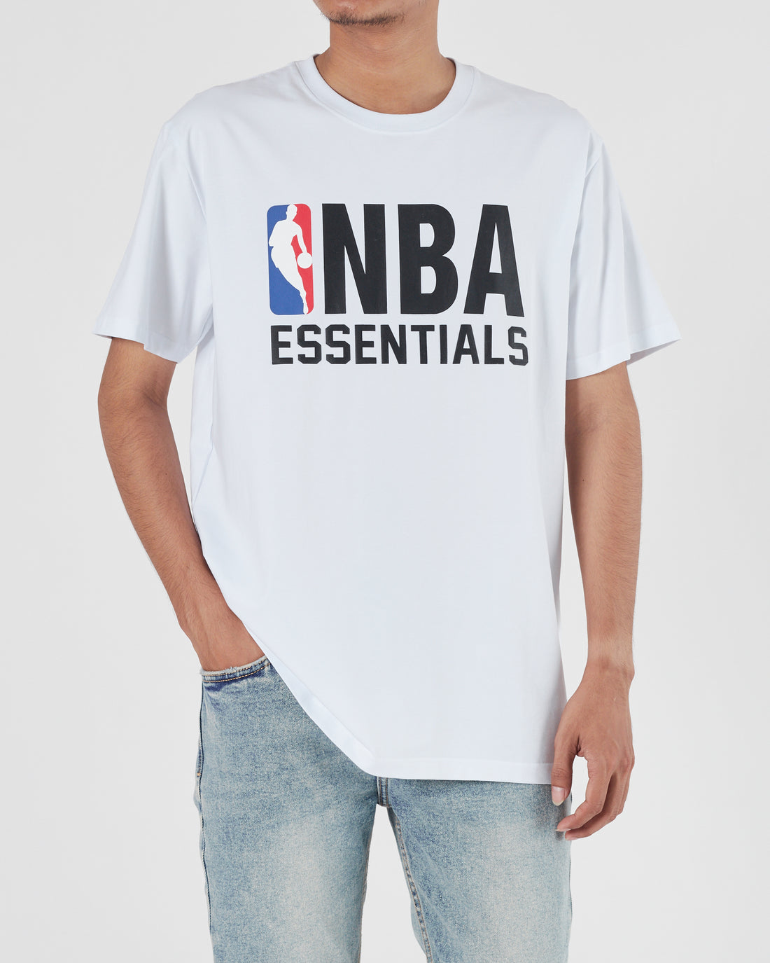 ESS NBA Men White T-Shirt 15.90