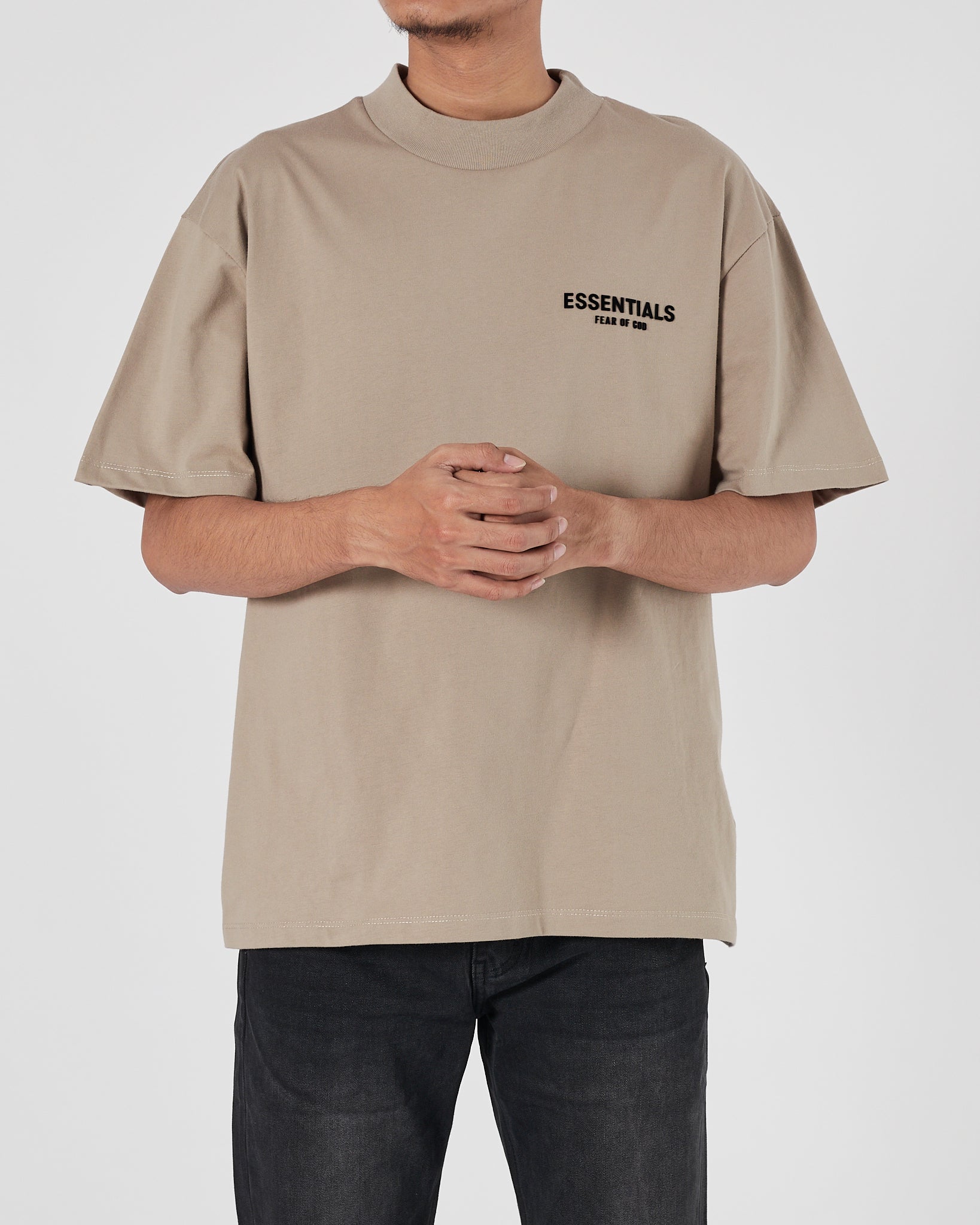 FOG Logo Printed Men Light Brown  T-Shirt 15.90