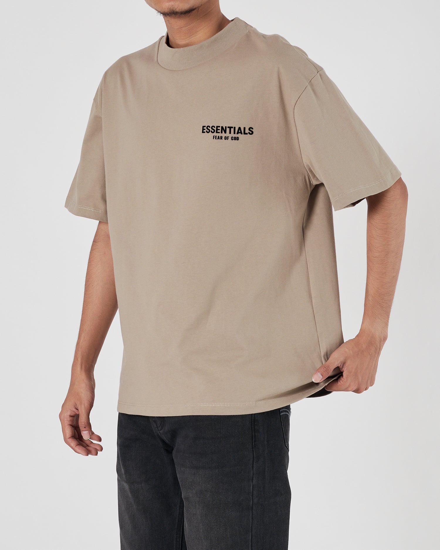 FOG Logo Printed Men Light Brown  T-Shirt 15.90