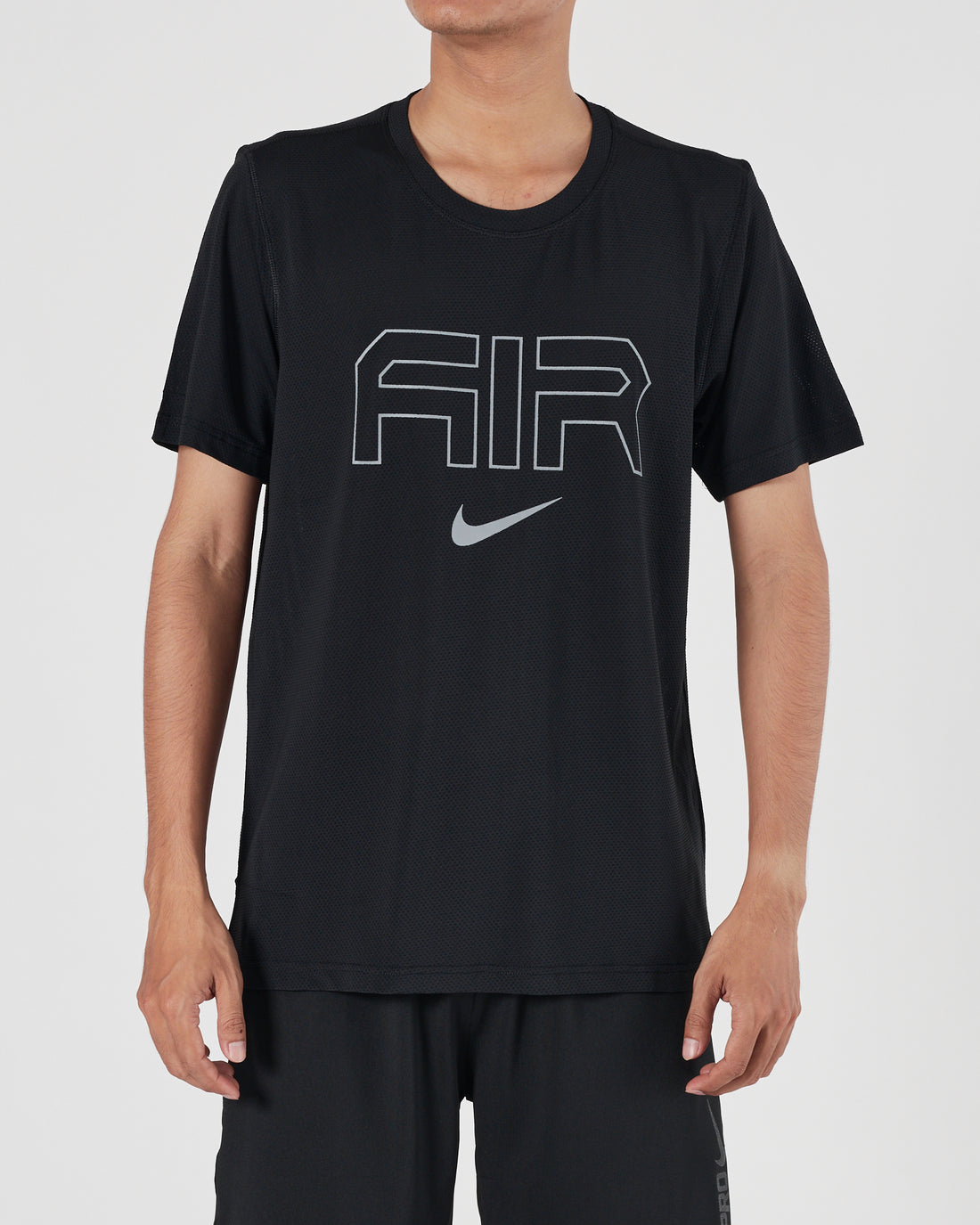 NIK Logo Printed Men Black Sport T-Shirt 14.90