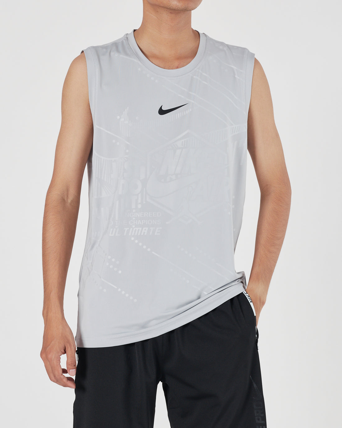 NIK Light Weight Men Grey Tank Top 12.90