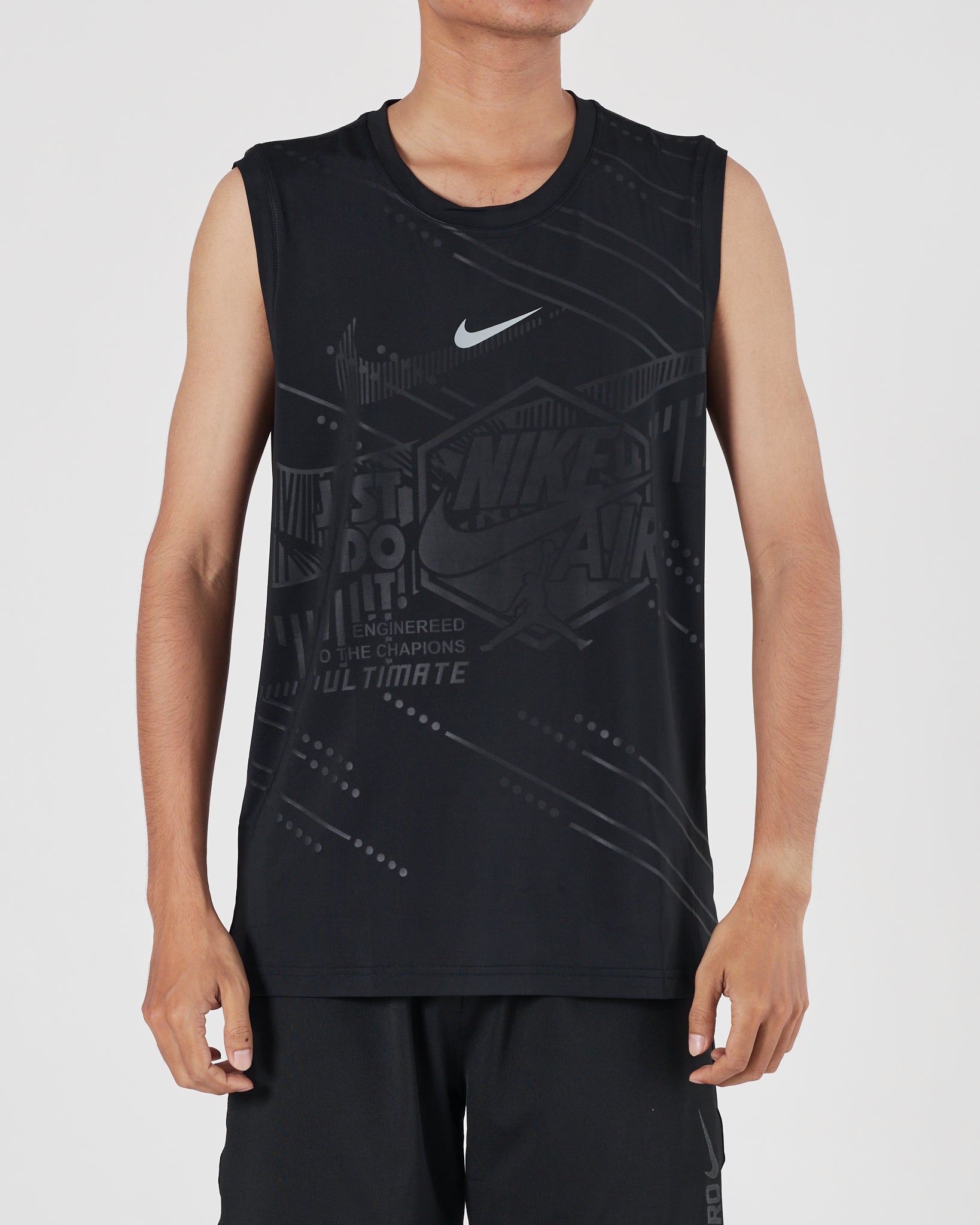 NIK Light Weight Men Black Tank Top 12.90