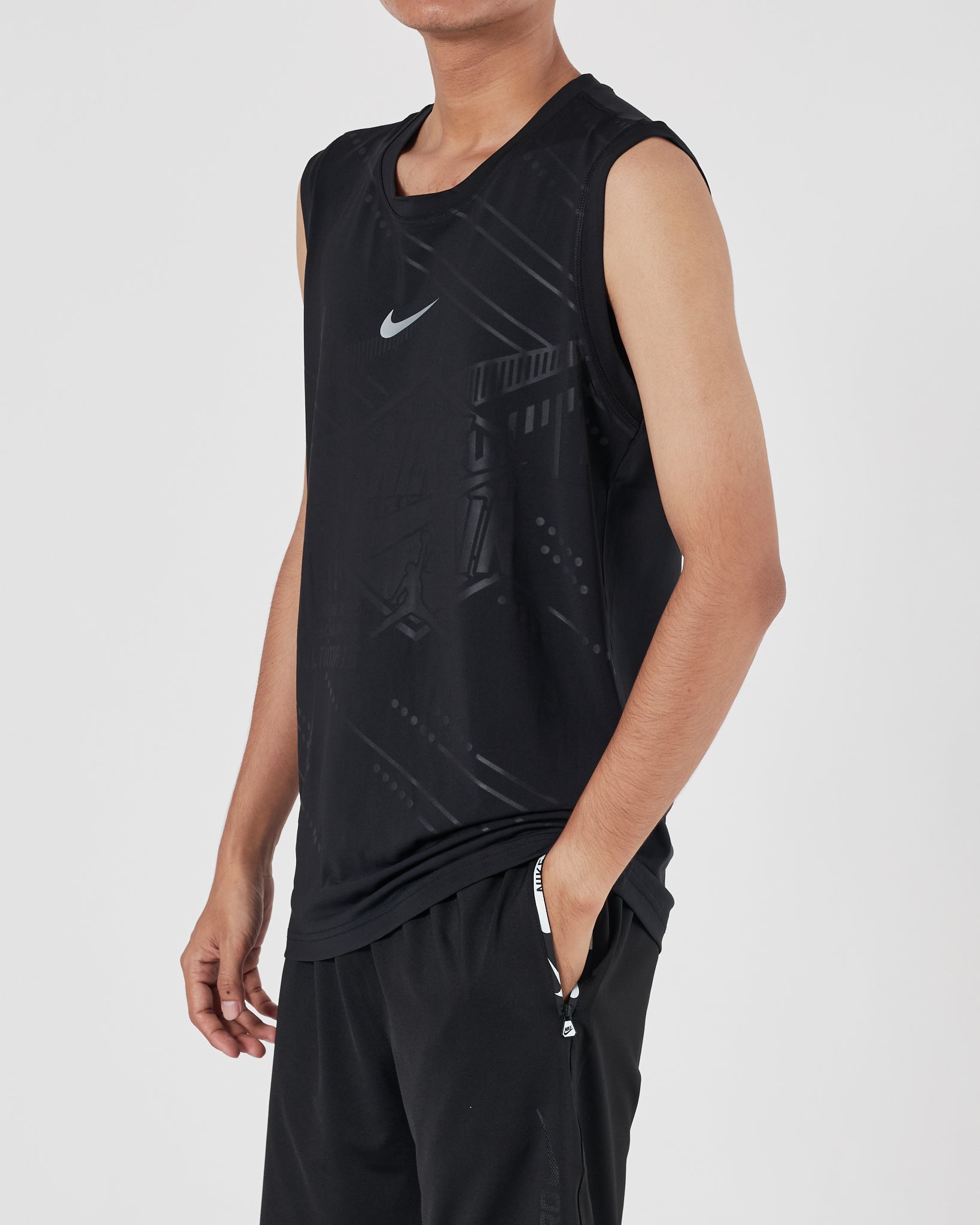 NIK Light Weight Men Black Tank Top 12.90