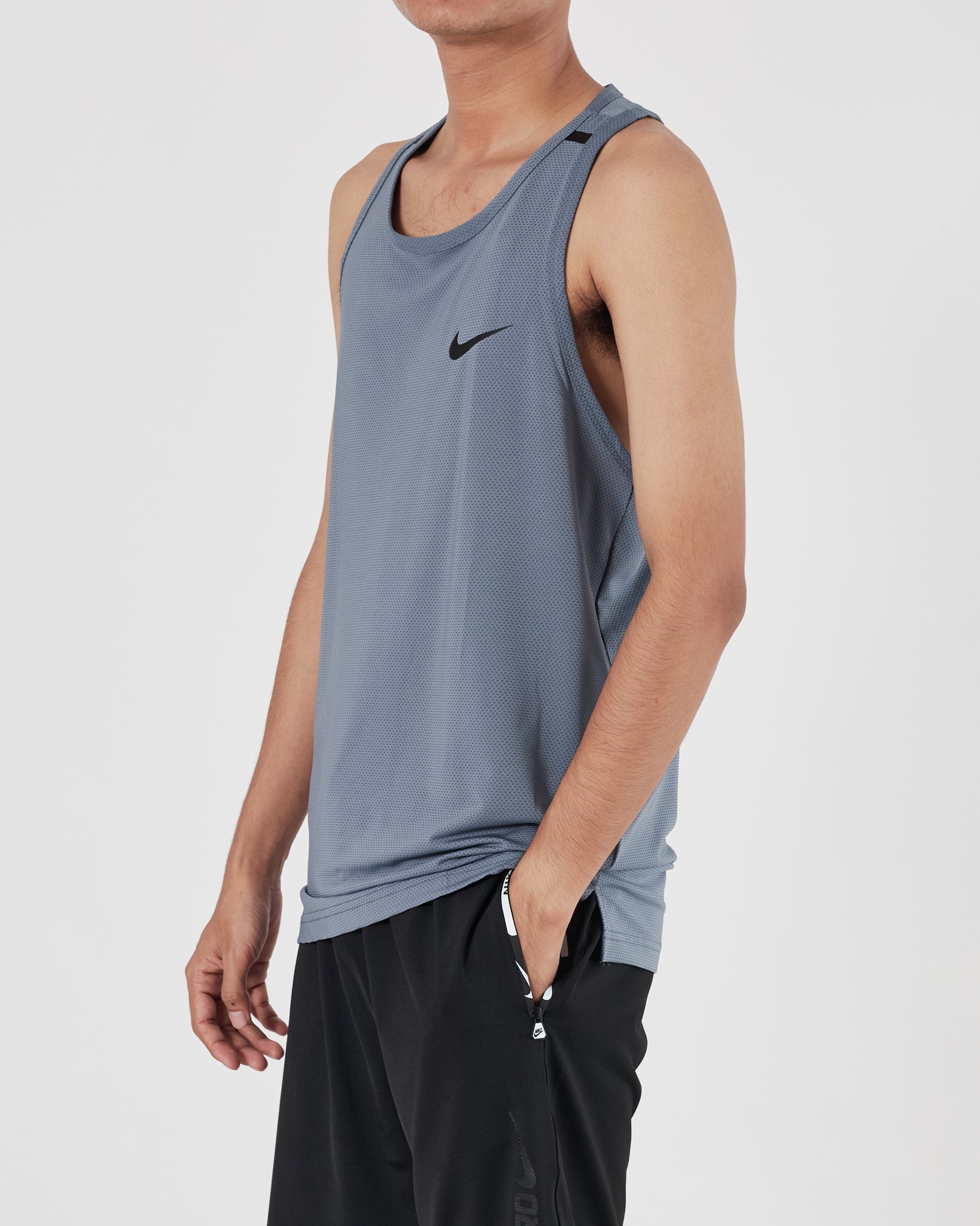 NIK Light Weight Men Grey Tank Top 11.90