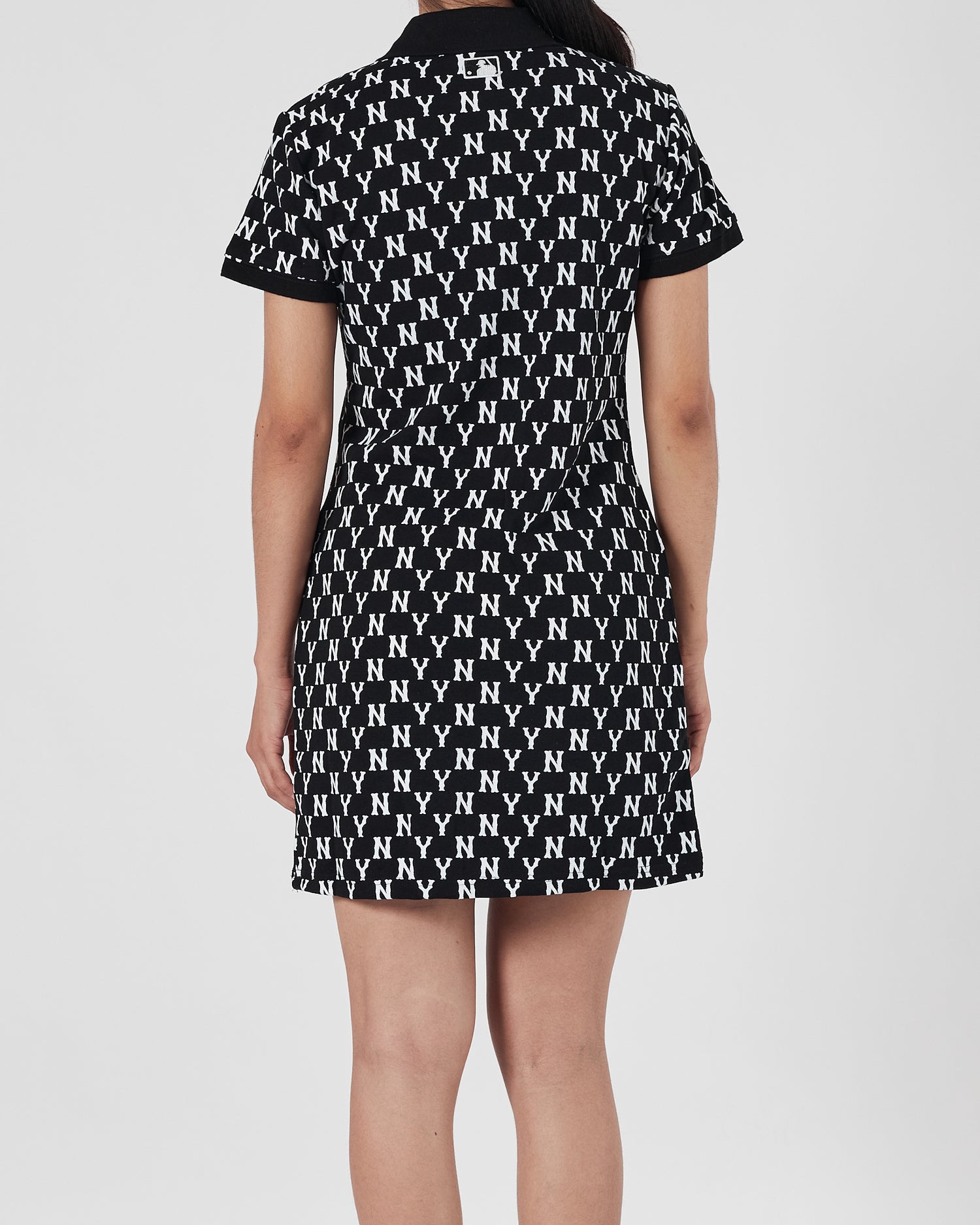 MLB NY Over Printed Lady Black Polo Dress 25.90