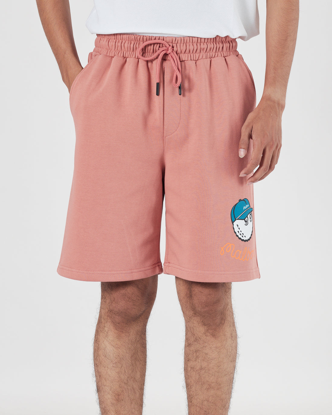 MAL Logo Printed Men Pink Shorts 15.90