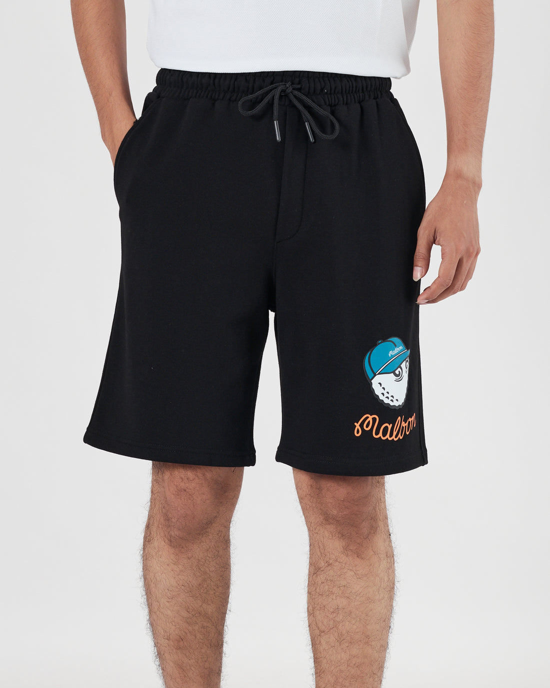 MAL Logo Printed Men Black Shorts 15.90