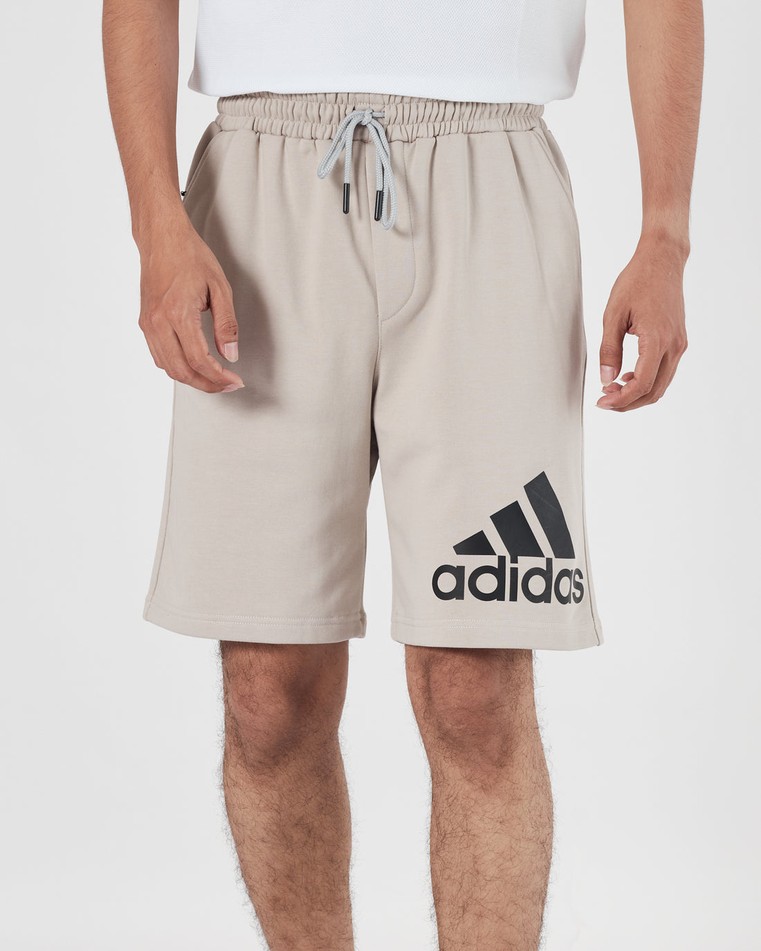 ADI Logo Printed Men Cream Shorts 15.90