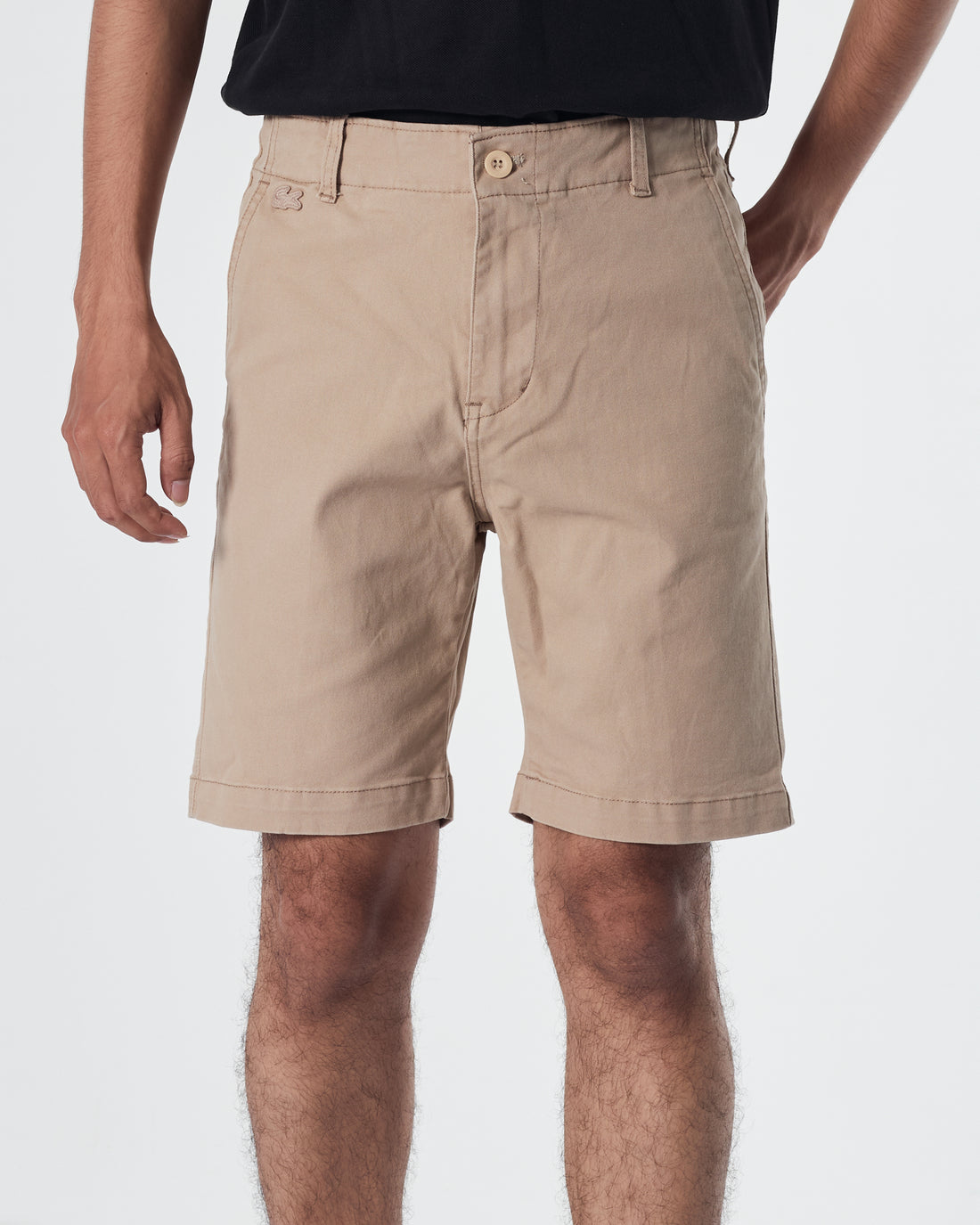 LAC Men Cream Khaki Short Pants 17.90