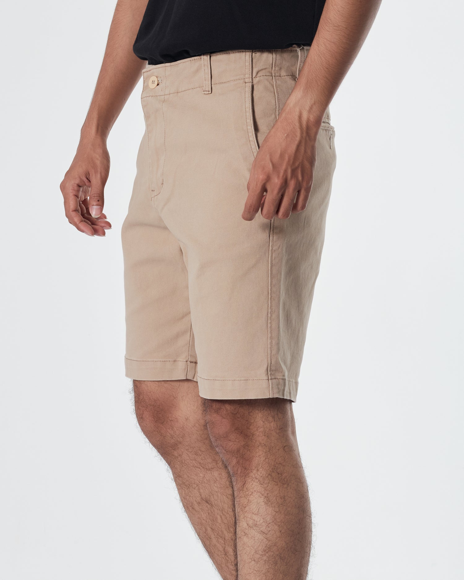 LAC Men Cream Khaki Short Pants 17.90