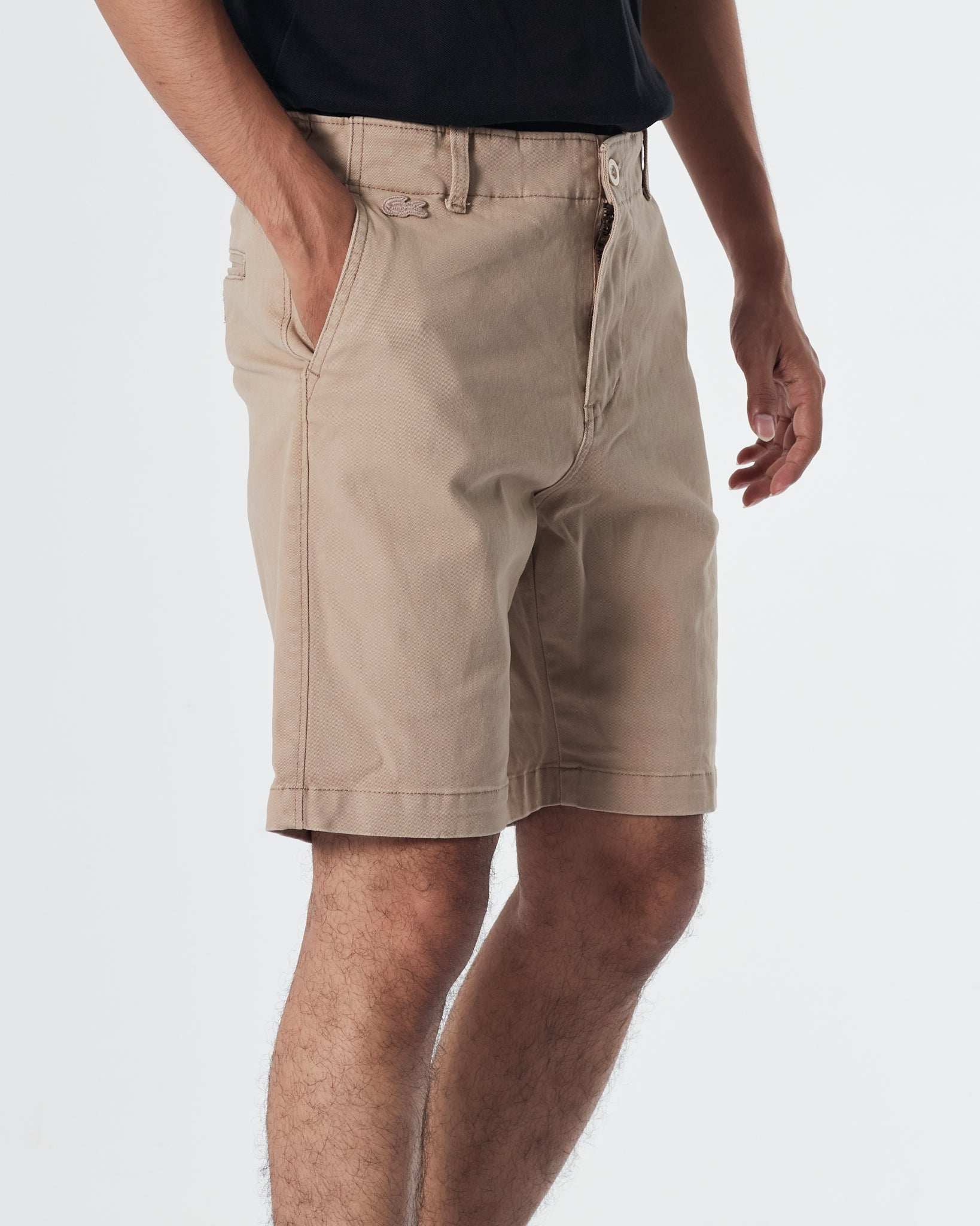 LAC Men Cream Khaki Short Pants 17.90