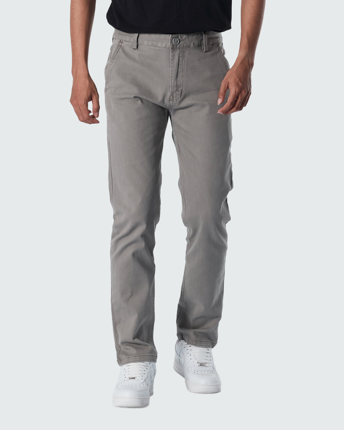 HUG Straight Fit Men Grey Khaki Pants 25.90