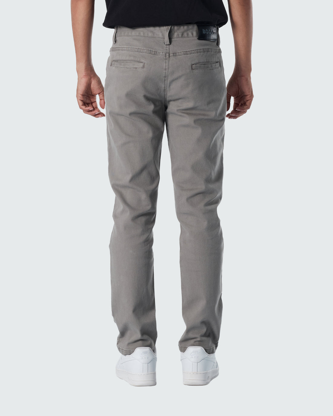 HUG Straight Fit Men Grey Khaki Pants 25.90