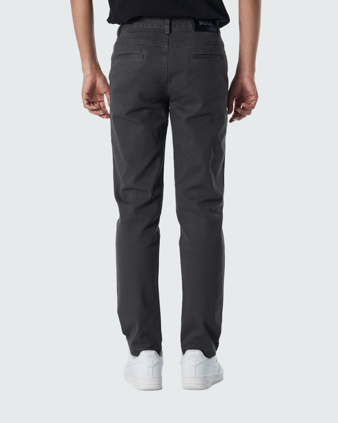 HUG Straight Fit Men Dark Grey Khaki Pants 25.90