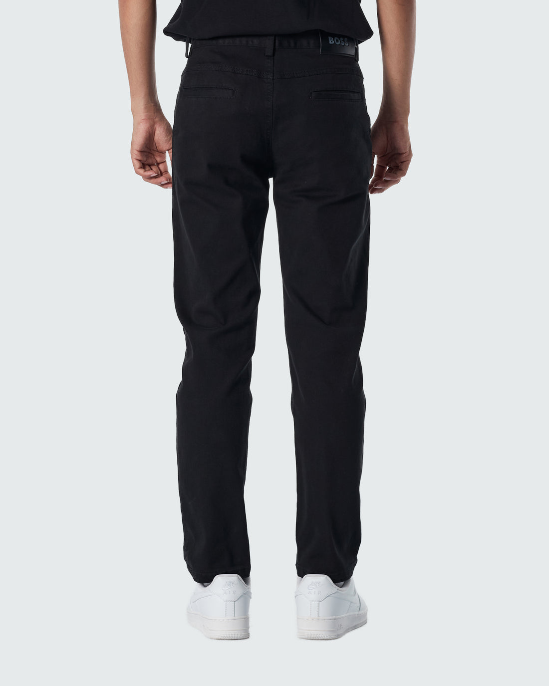 HUG Straight Fit Men Black Khaki Pants 25.90