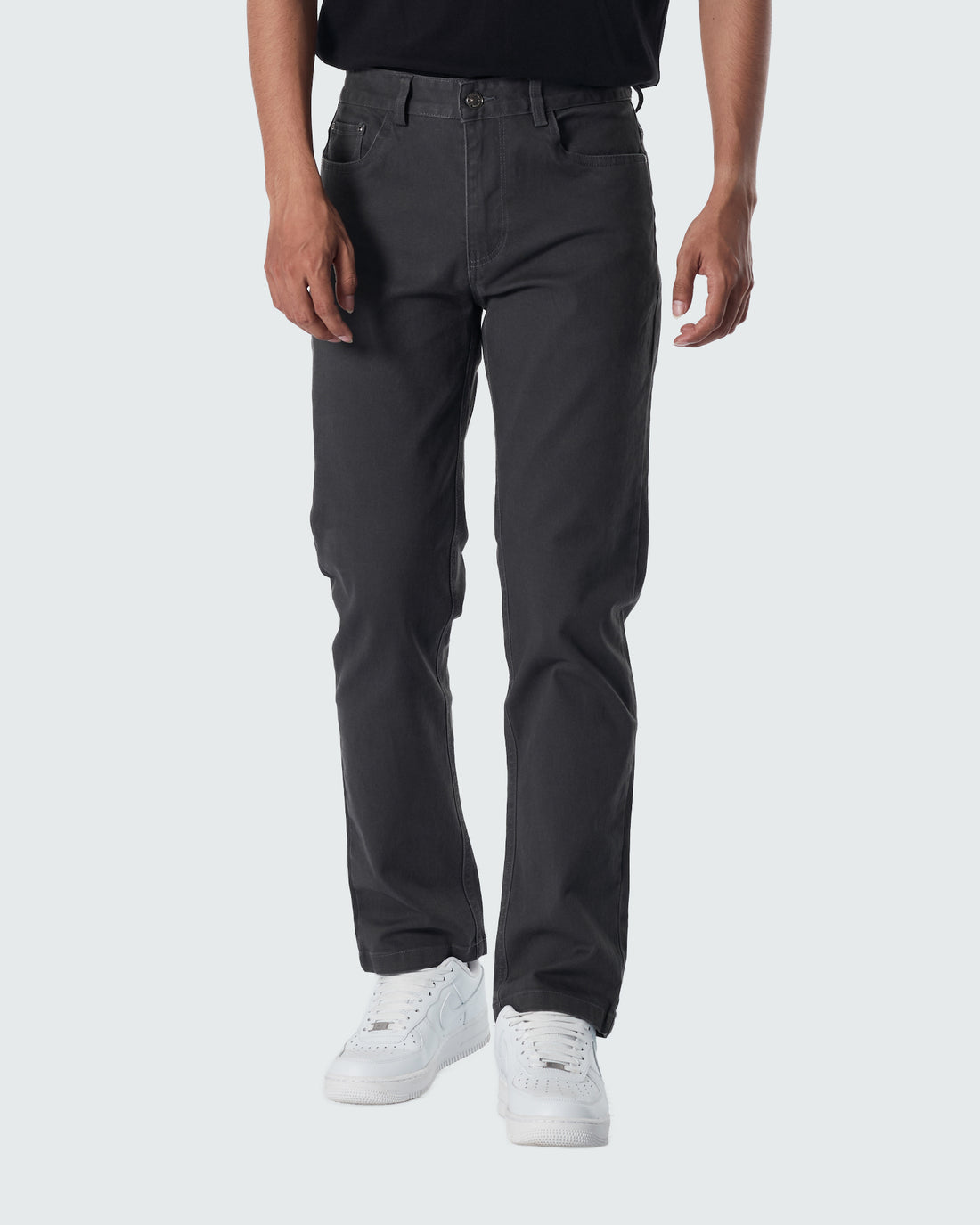 LAC Plain Color Men Dark Grey Khaki Pants 25.90