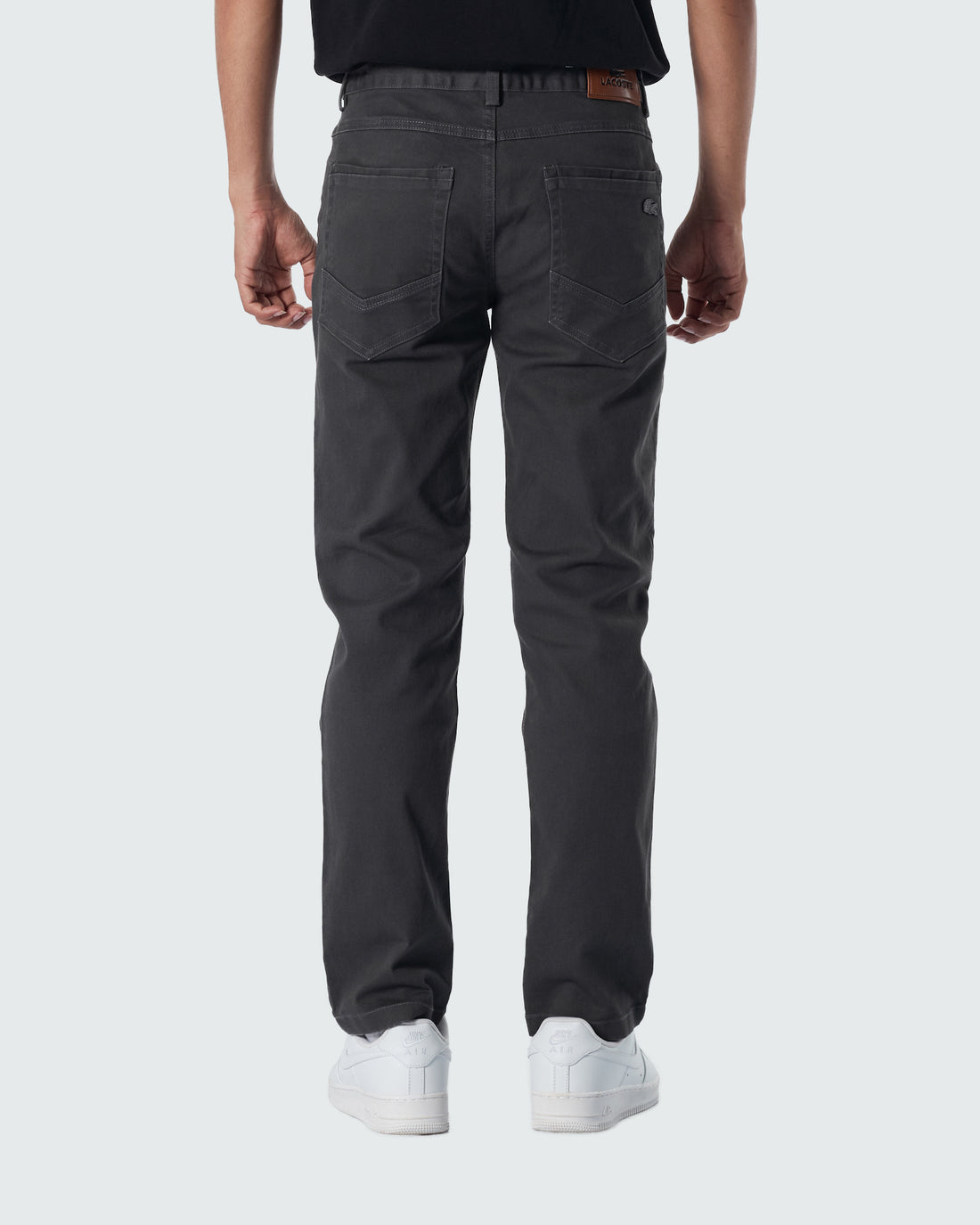 LAC Plain Color Men Dark Grey Khaki Pants 25.90