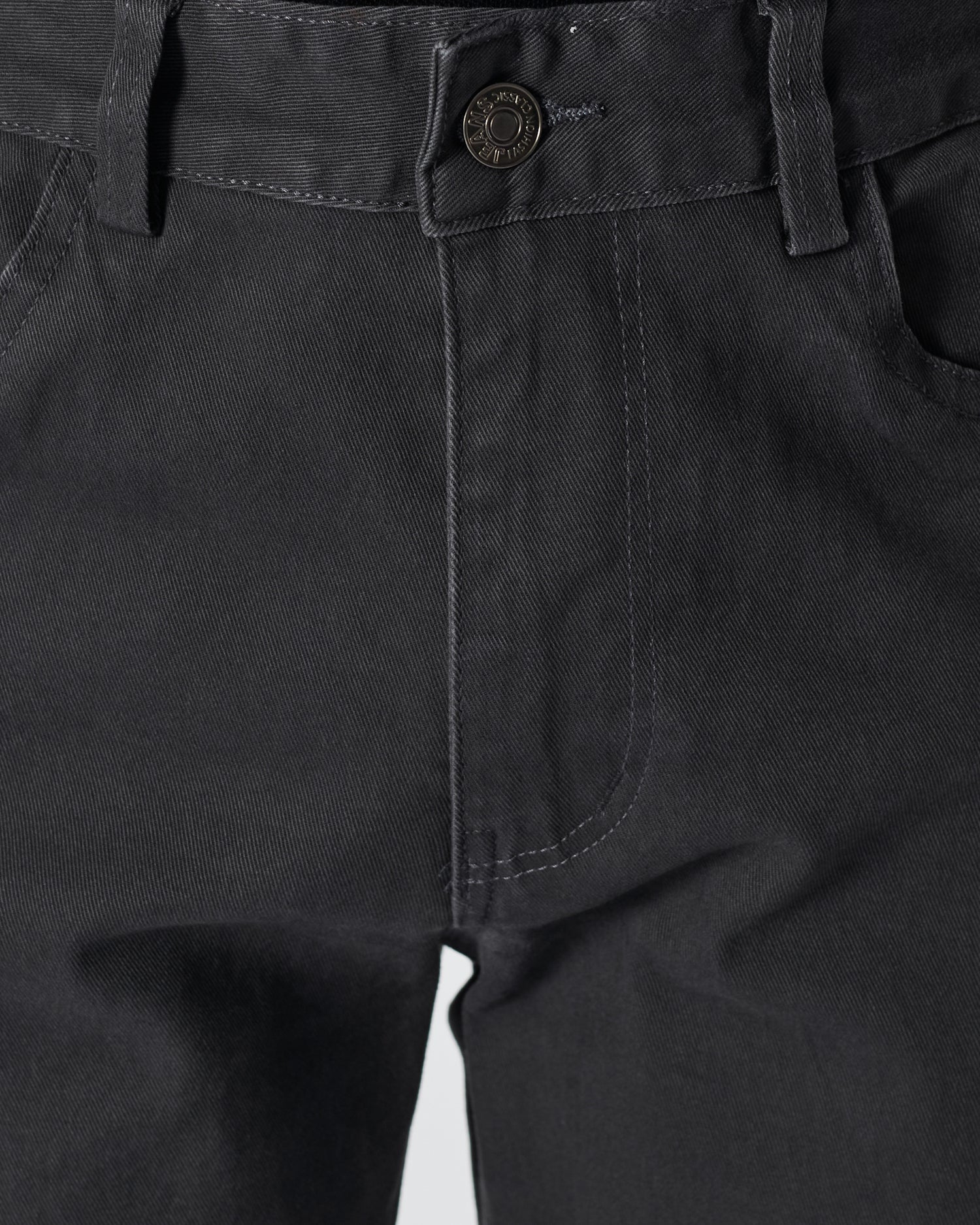 LAC Plain Color Men Dark Grey Khaki Pants 25.90