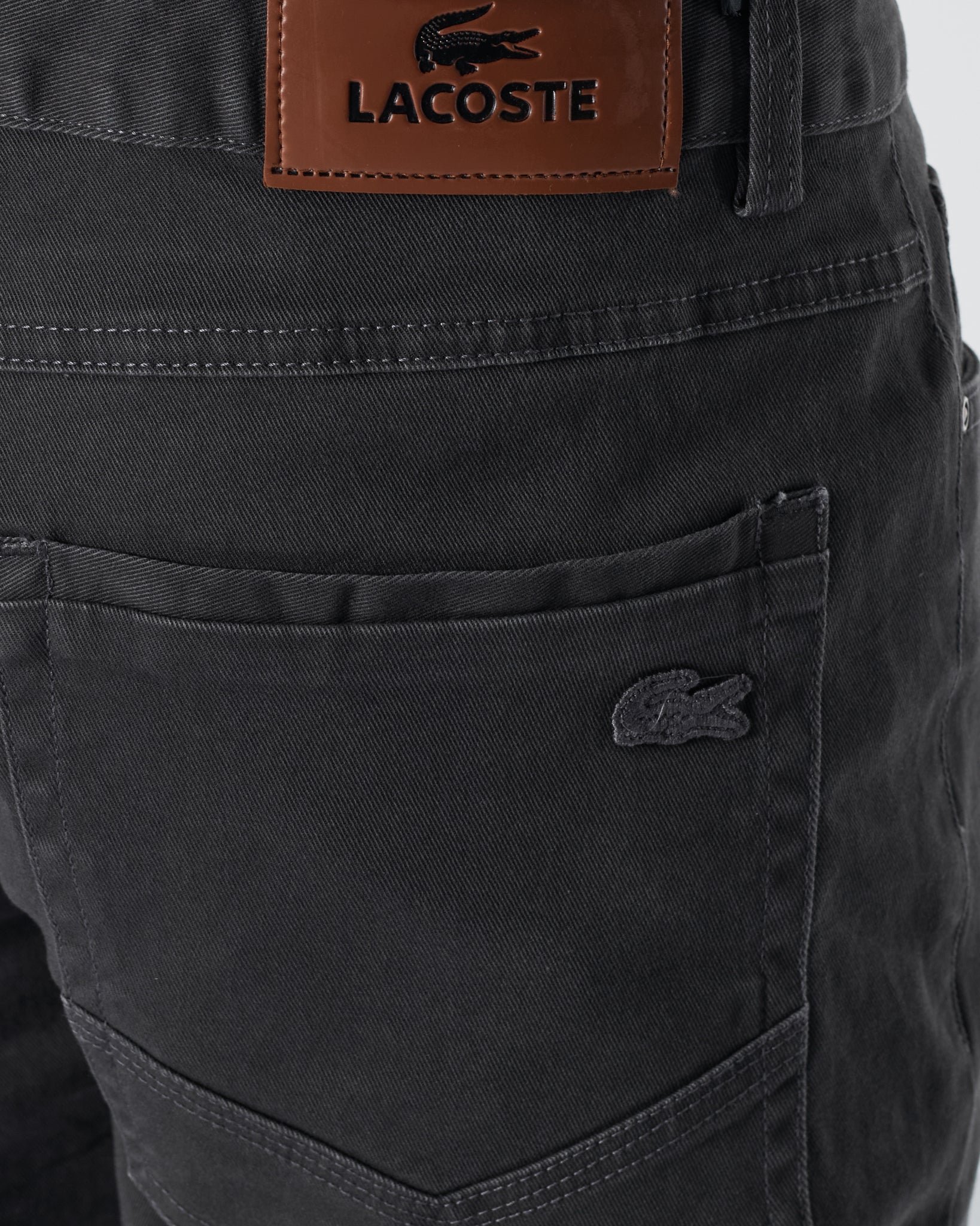 LAC Plain Color Men Dark Grey Khaki Pants 25.90