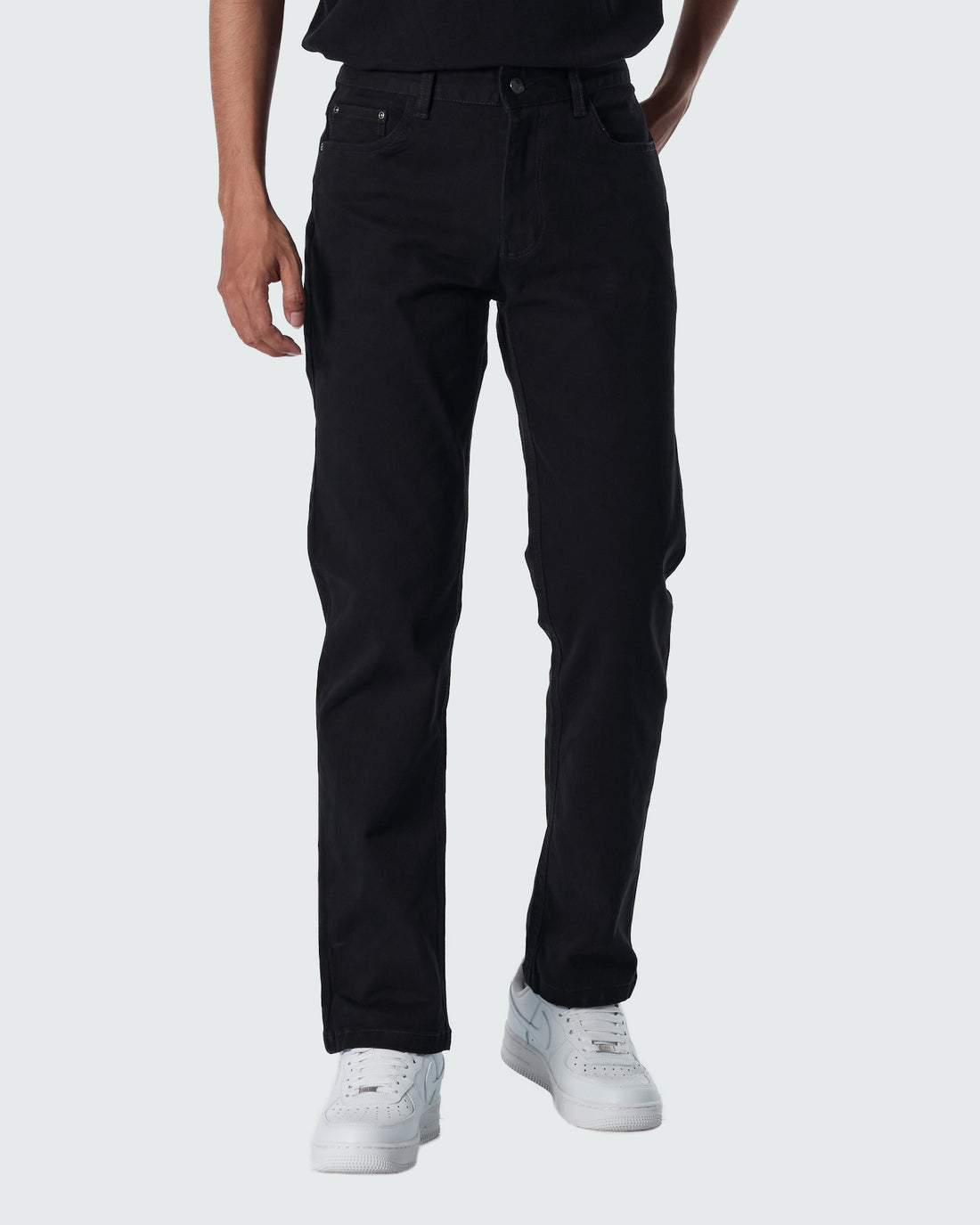 LAC Plain Color Men Black Khaki Pants 25.90