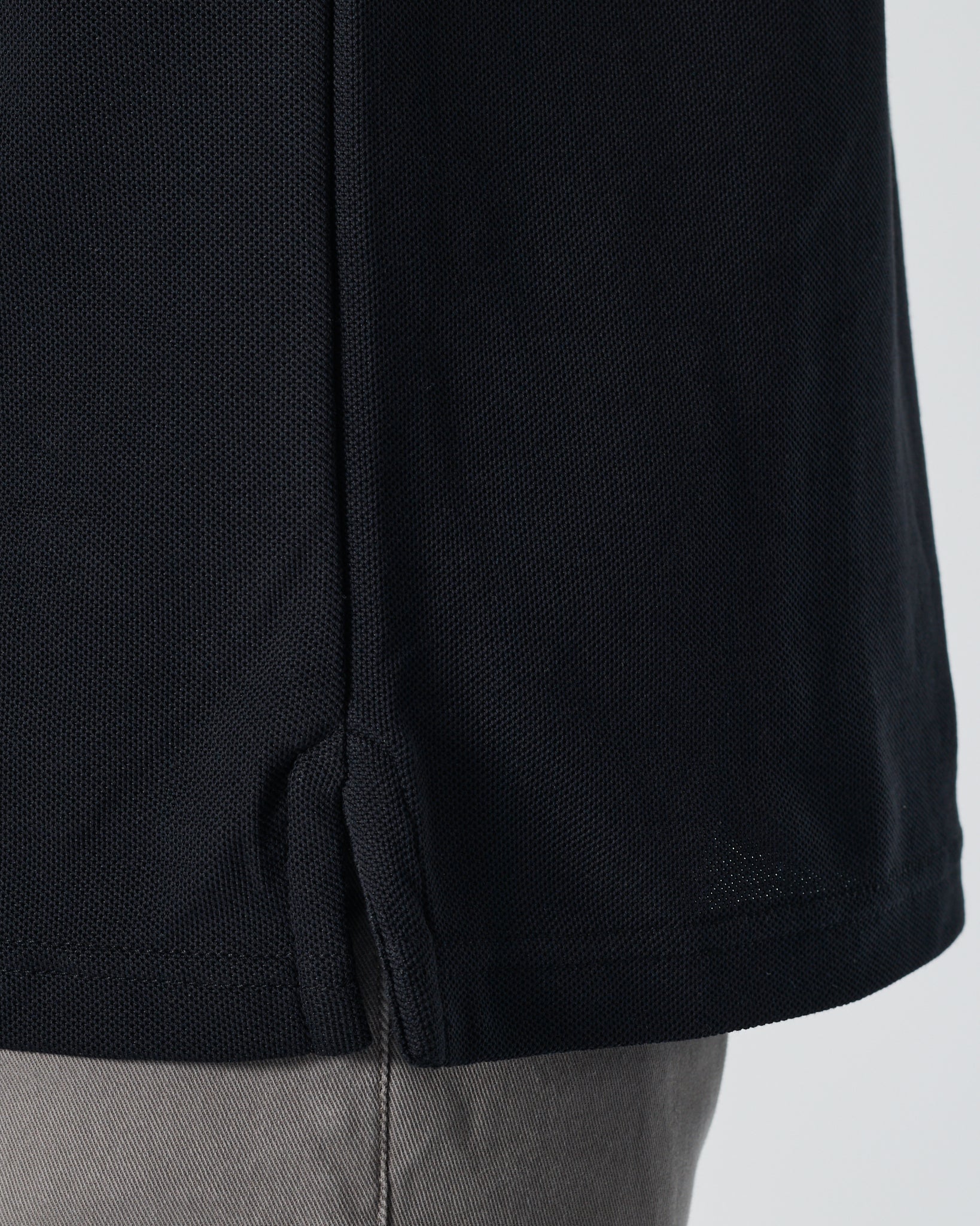 LAC Striped Collar Men Black Polo Shirt 22.90
