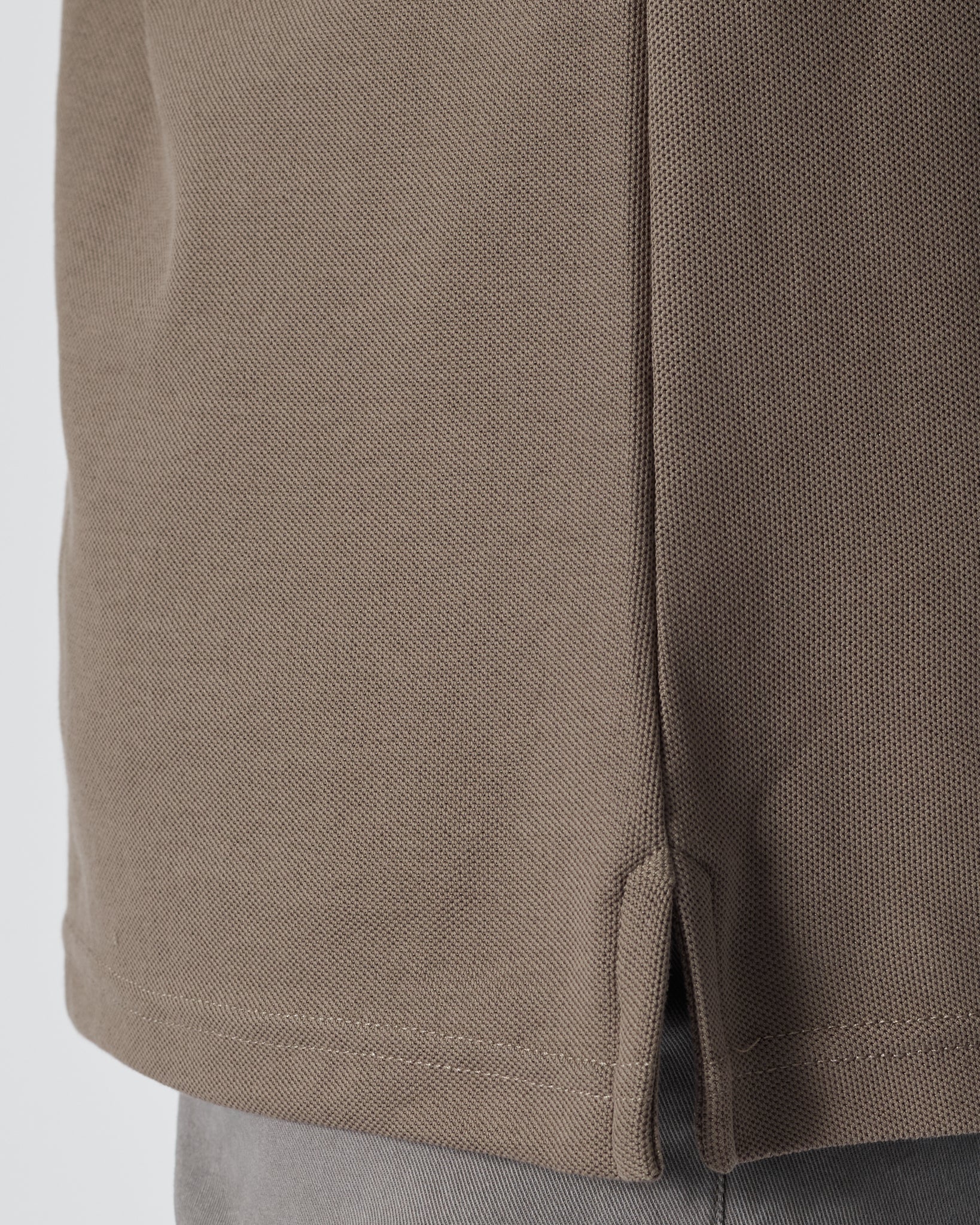 LAC Striped Collar Men Brown Polo Shirt 22.90